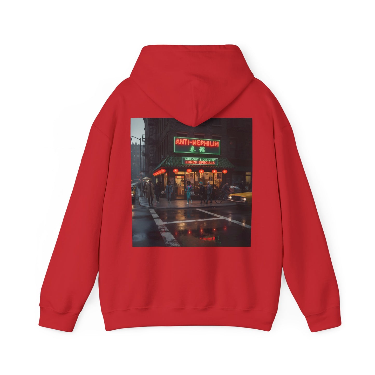 NYC Retro Chinese Anti Nephilim Hoodie - Kirk Ave. Apparel