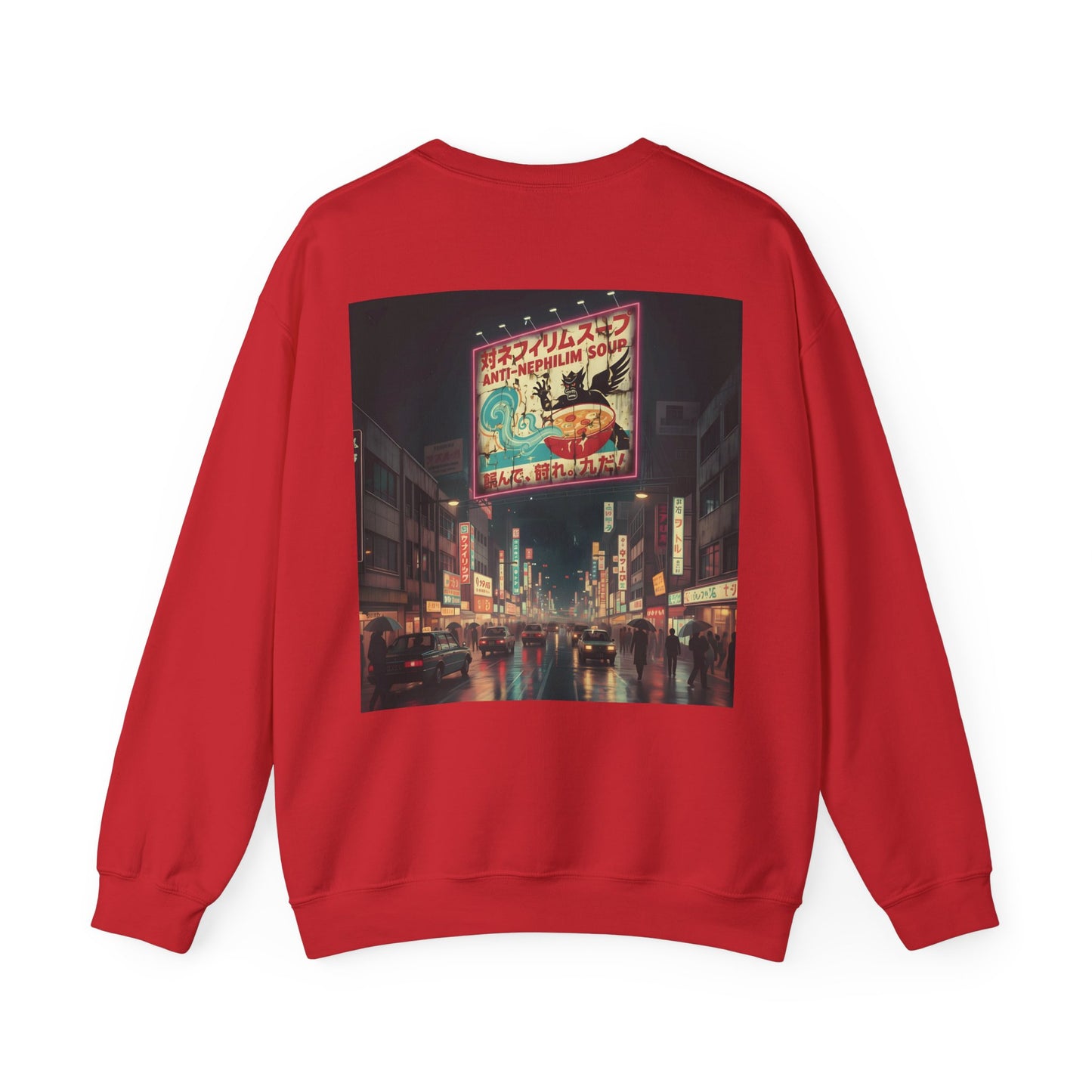 Retro Tokyo Anti Nephilim Soup Sweatshirt - Kirk Ave. Apparel