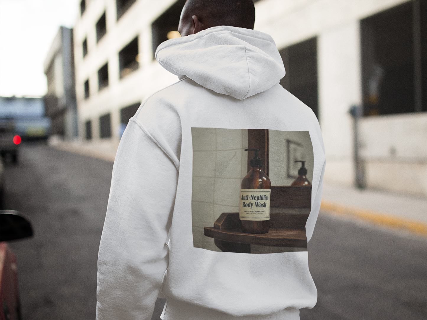 Vintage Anti Nephilim Body Wash Hoodie - Kirk Ave. Apparel