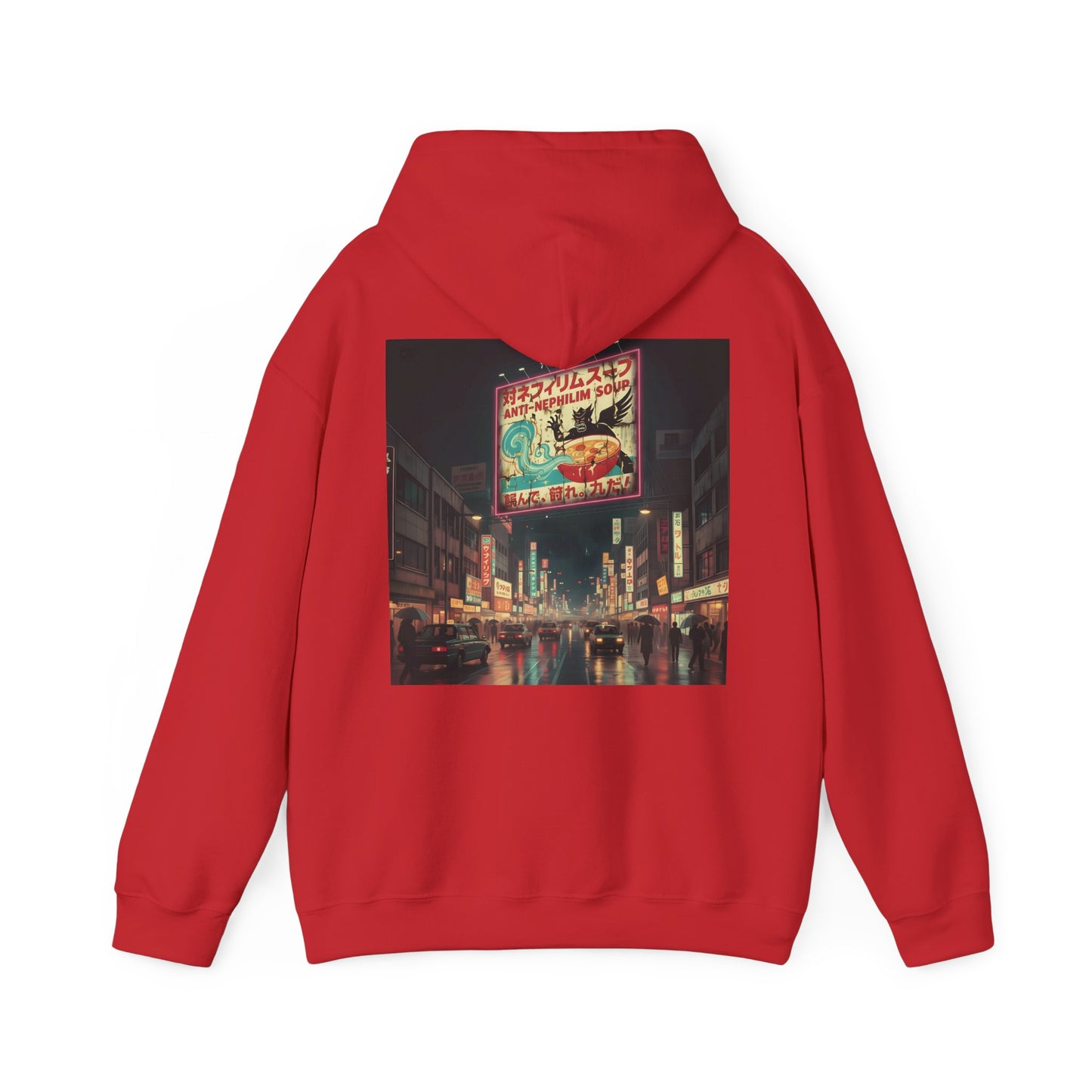 Retro Tokyo Anti Nephilim Soup Hoodie - Kirk Ave. Apparel