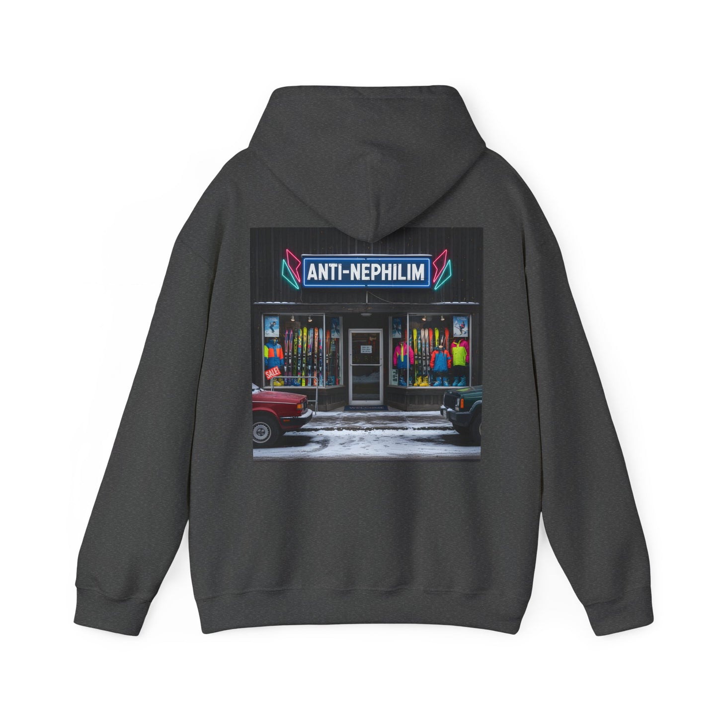 Anti Nephilim Ski Shop Hoodie — Kirk Ave. Apparel