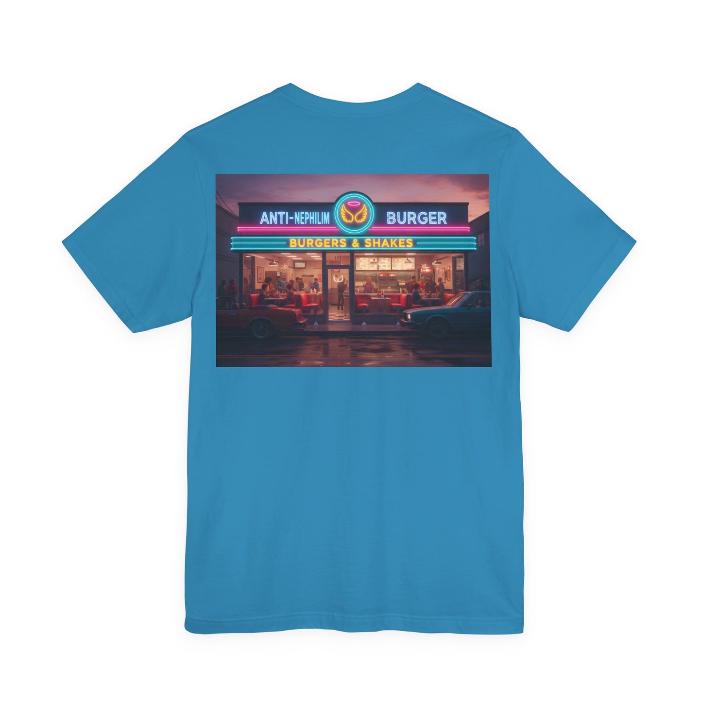 Retro Neon Burger Joint T Shirt — Kirk Ave. Apparel