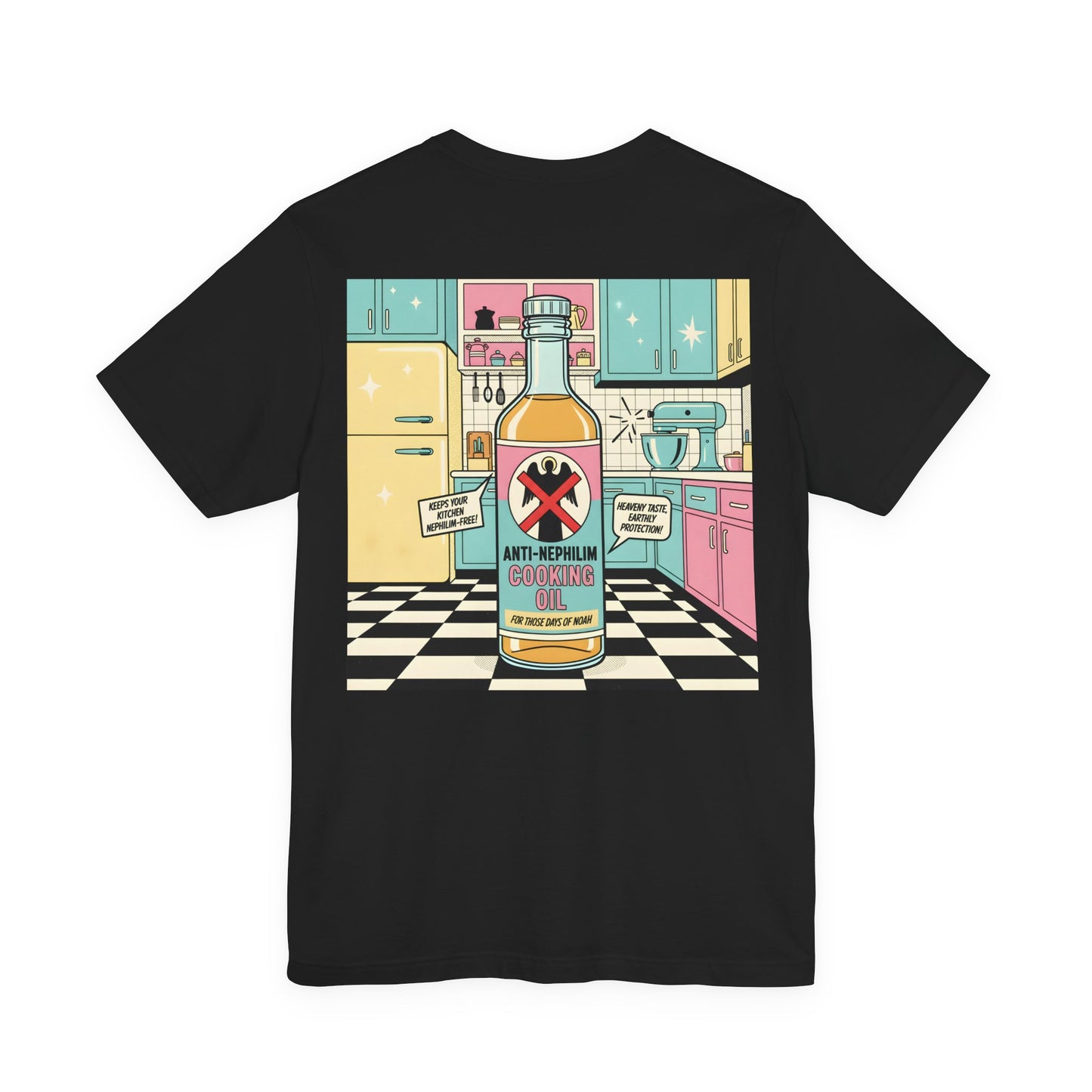 Retro Kitchen Pop Art Anti Nephilim T Shirt - Kirk Ave. Apparel
