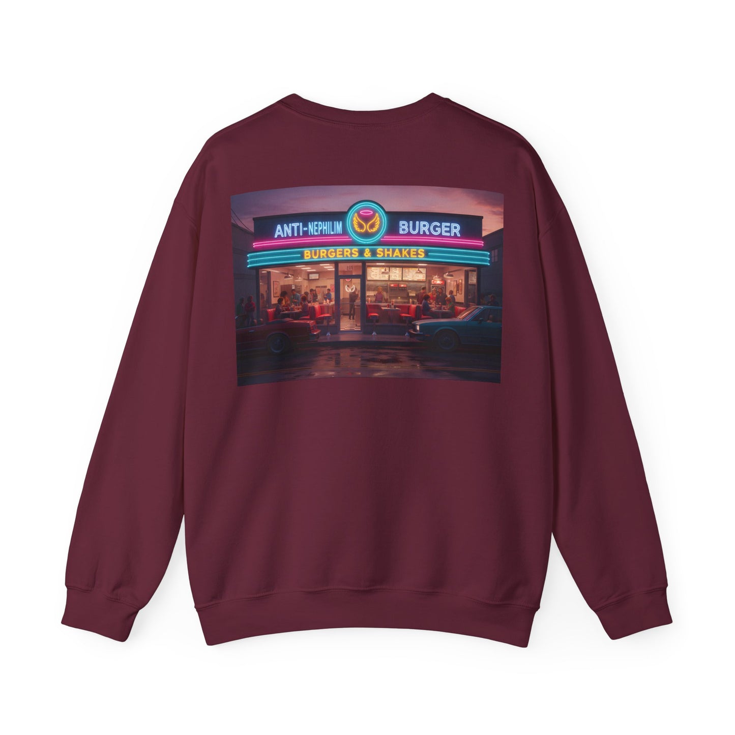 Retro Neon Burger Joint Sweatshirt — Kirk Ave. Apparel