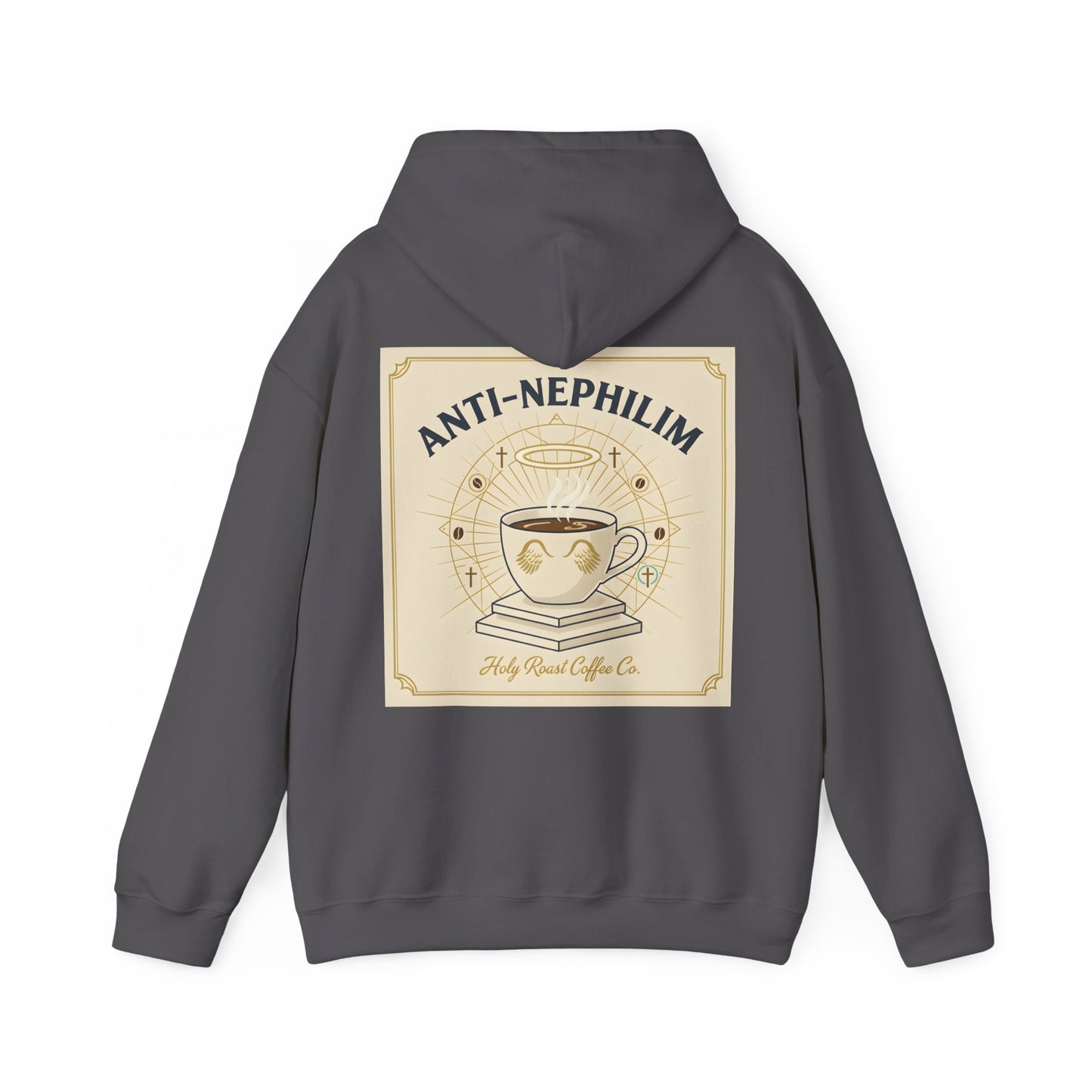 Retro Anti Nephilim Coffee Hoodie — Kirk Ave. Apparel