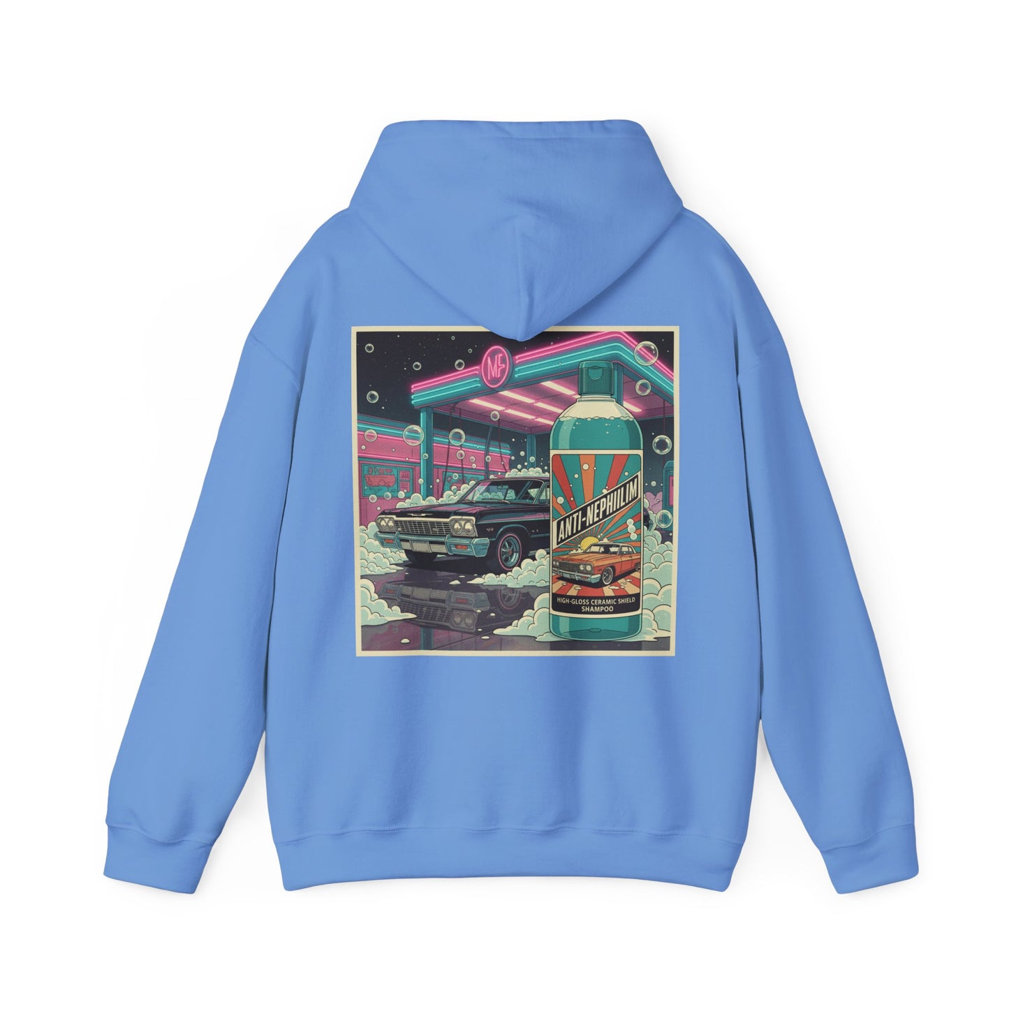 Retro Anti Nephilim Car Wash Hoodie - Kirk Ave. Apparel