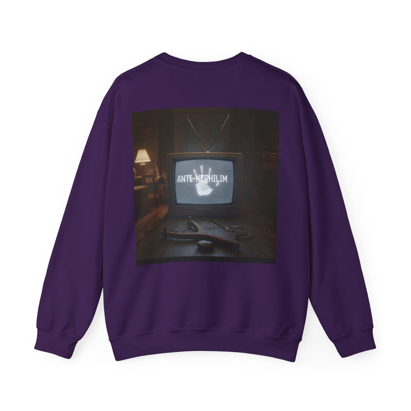 Retro TV Anti Nephilim Sweatshirt - Kirk Ave. Apparel