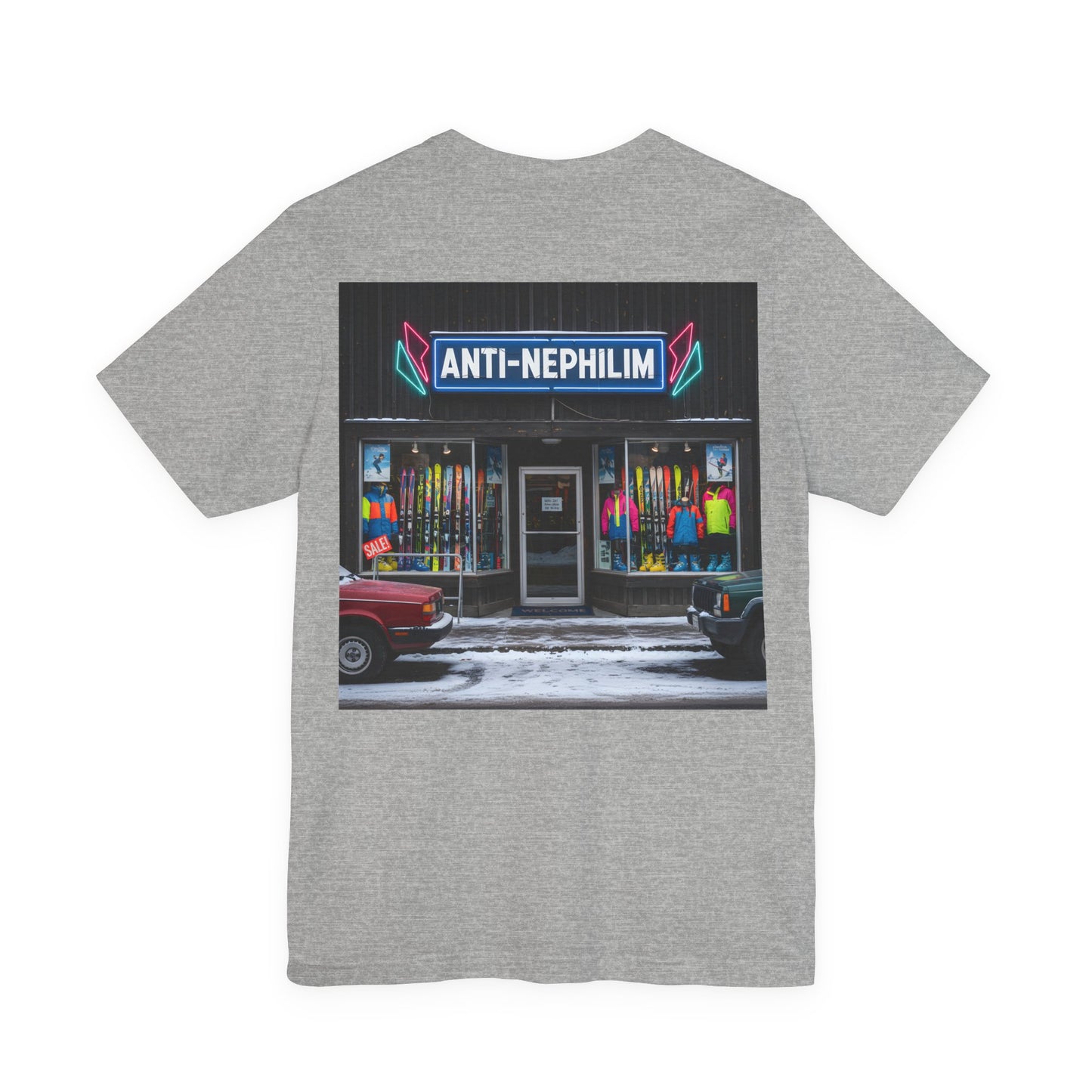 Anti Nephilim Ski Shop T Shirt - Kirk Ave. Apparel