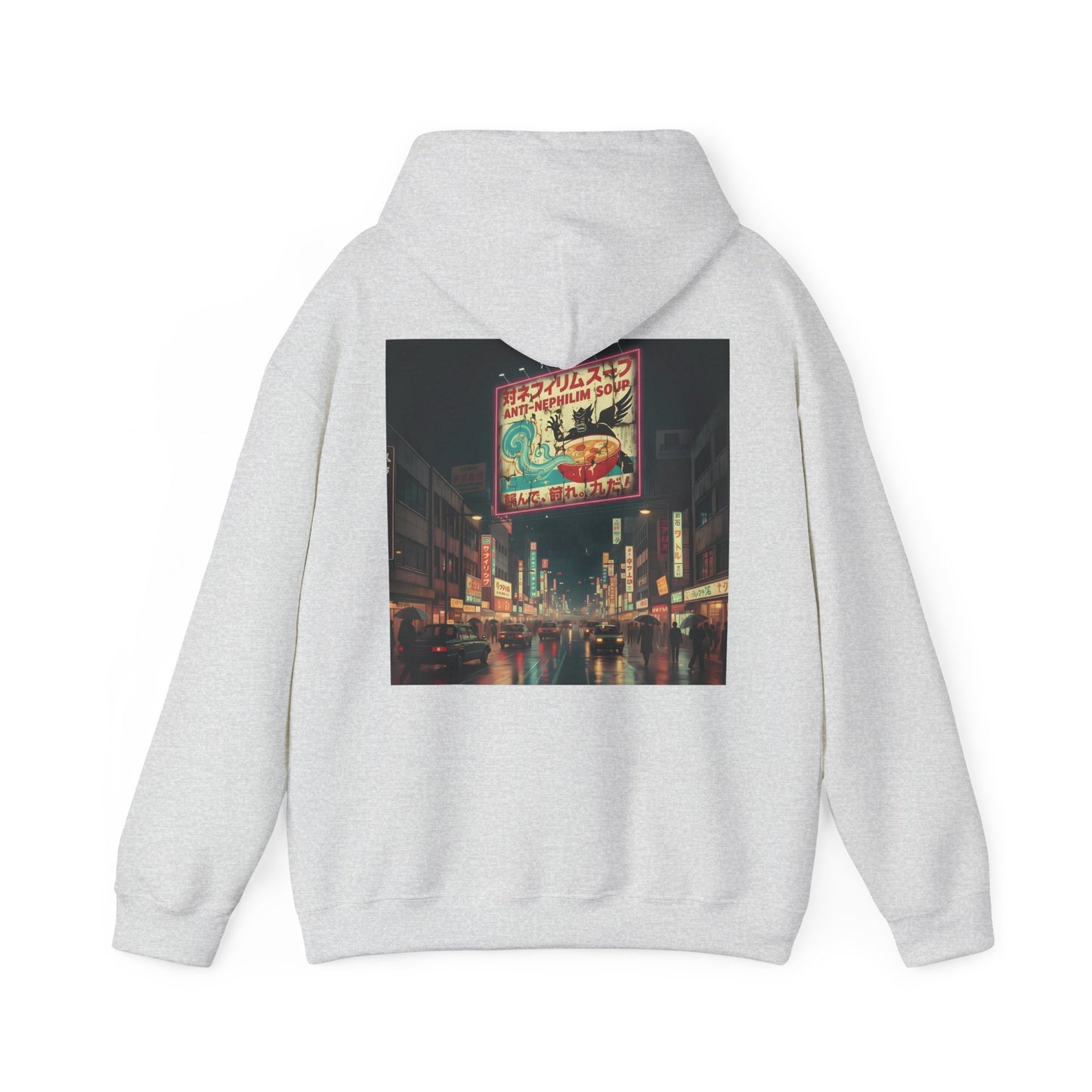 Retro Tokyo Anti Nephilim Soup Hoodie - Kirk Ave. Apparel