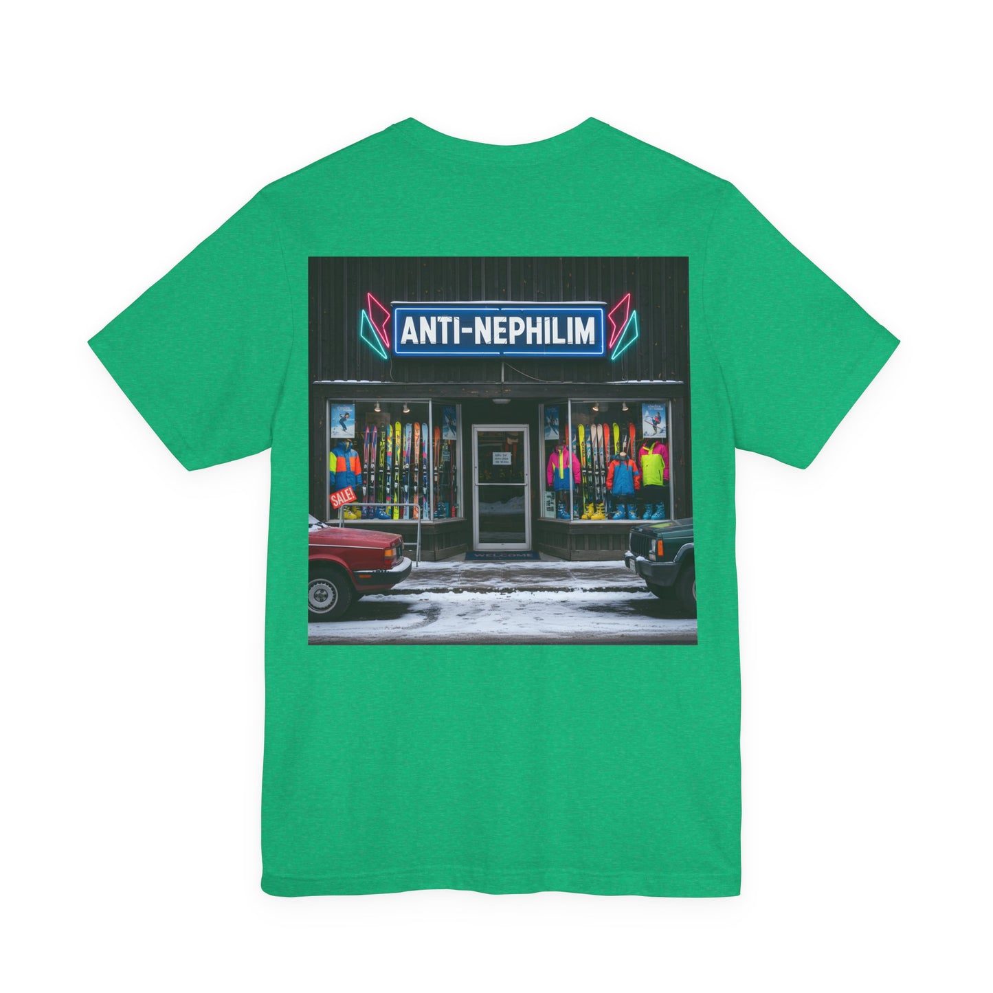 Anti Nephilim Ski Shop T Shirt - Kirk Ave. Apparel