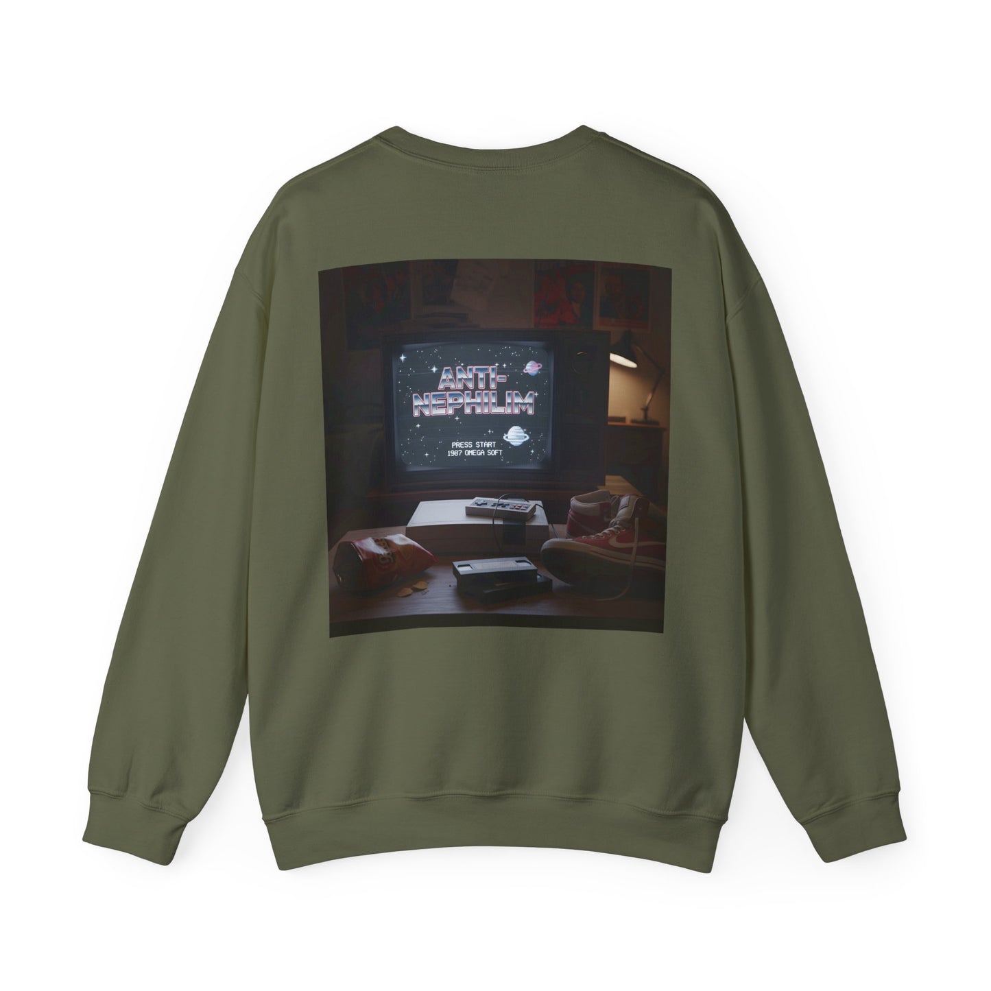 Retro Gamer Anti Nephilim Sweatshirt - Kirk Ave. Apparel