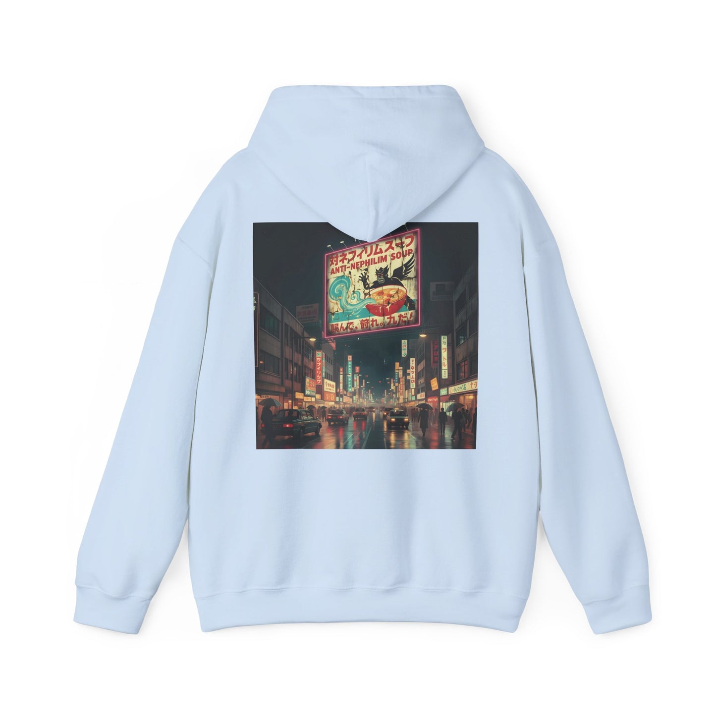 Retro Tokyo Anti Nephilim Soup Hoodie - Kirk Ave. Apparel
