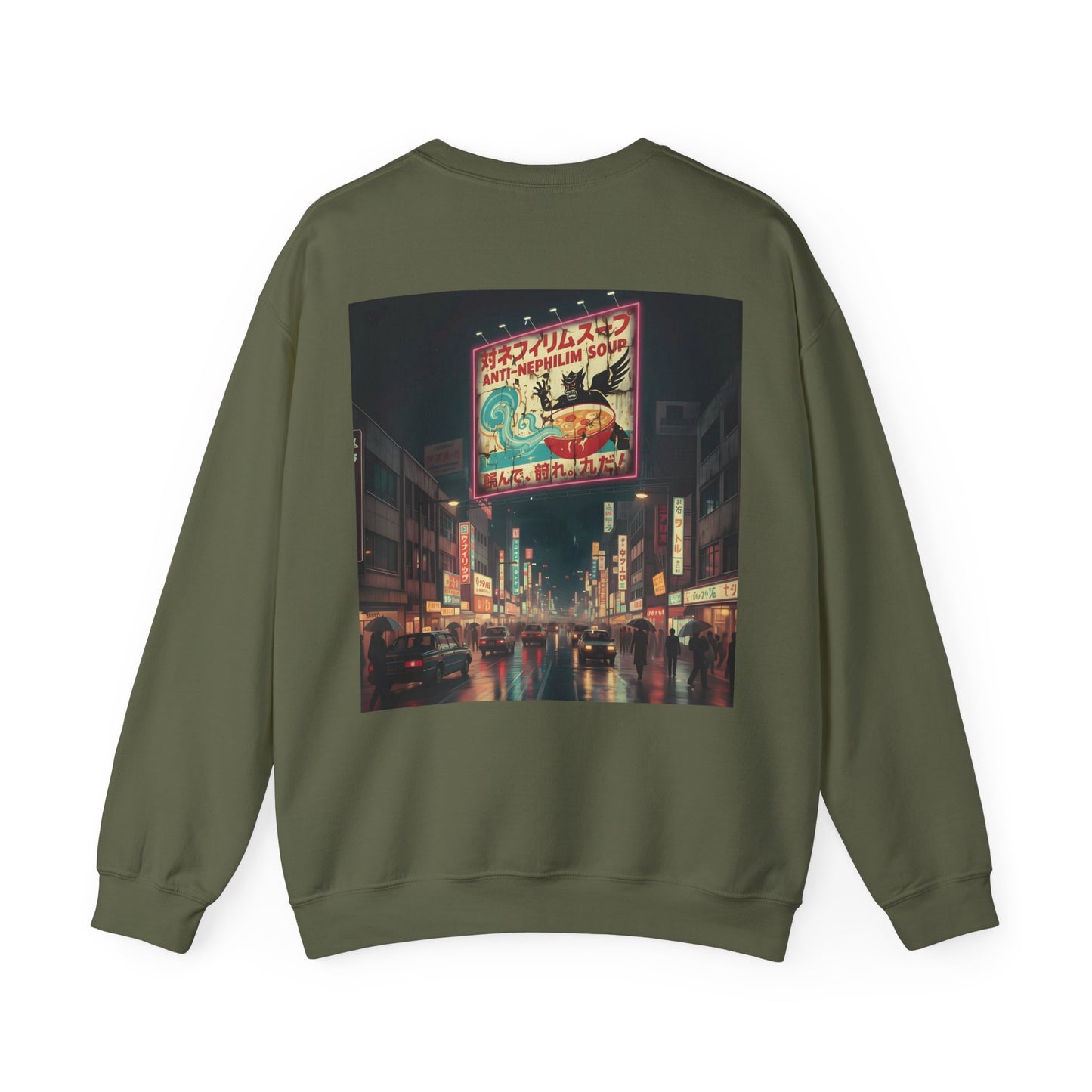 Retro Tokyo Anti Nephilim Soup Sweatshirt - Kirk Ave. Apparel