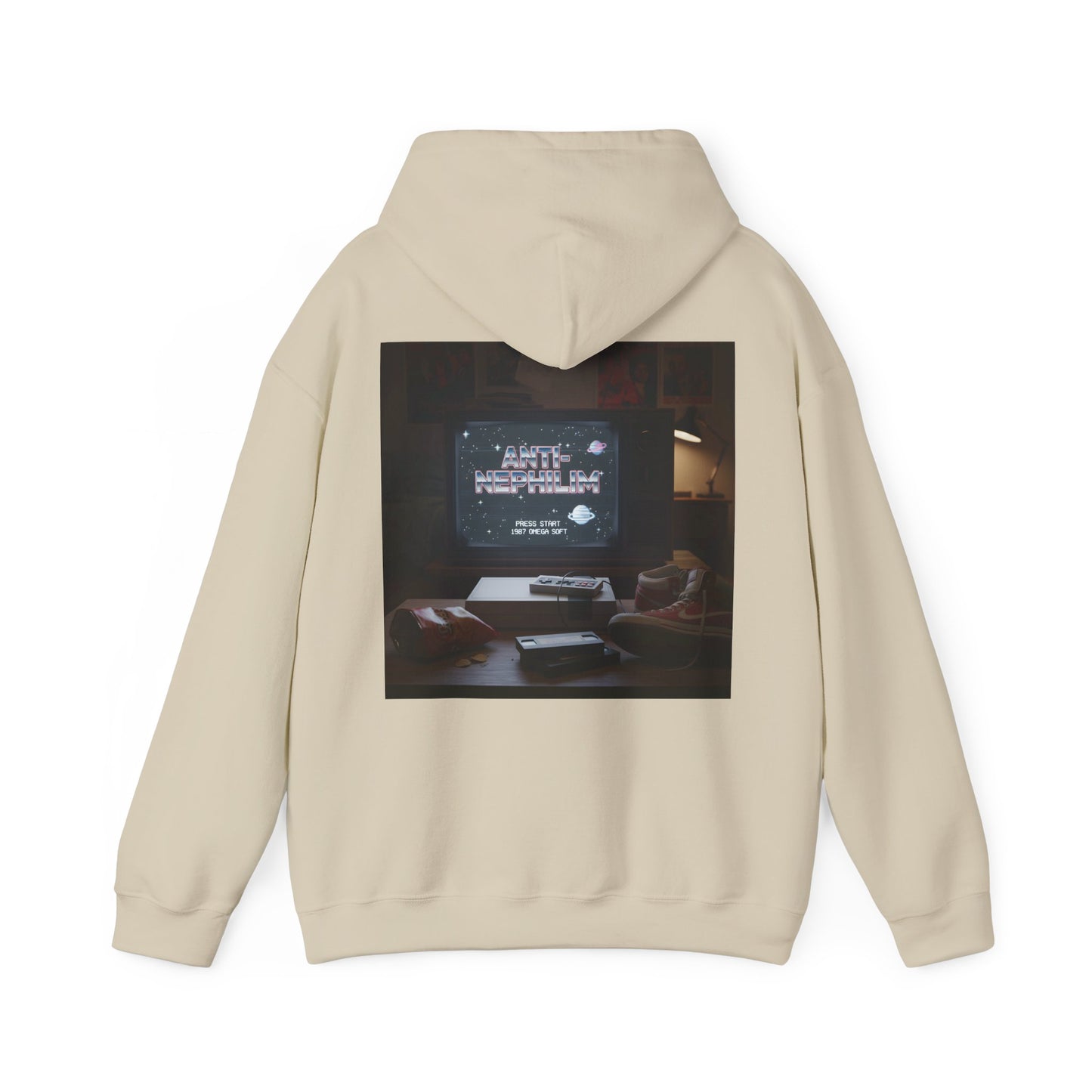 Retro Gamer Anti Nephilim Hoodie - Kirk Ave. Apparel