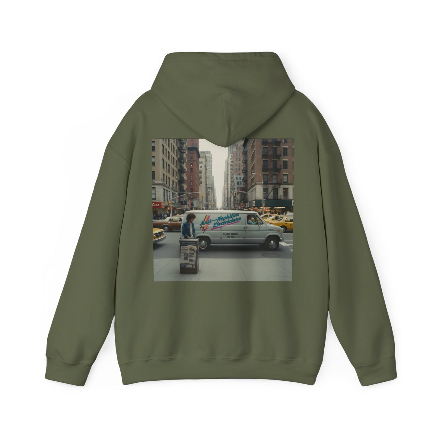 Retro NYC Anti-Nephilim Hoodie - Kirk Ave. Apparel