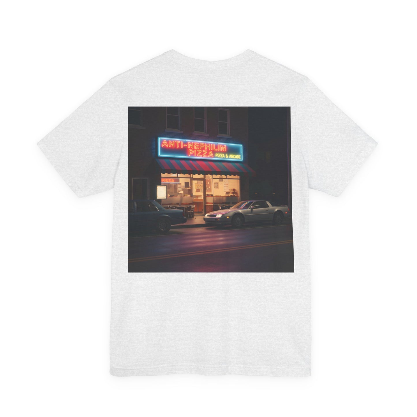 Retro Neon Anti Nephilim Pizza Parlor T Shirt - Kirk Ave. Apparel