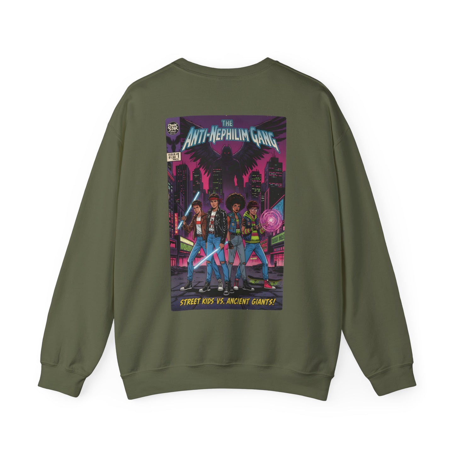 Anti Nephilim Gang Comic Sweatshirt - Kirk Ave. Apparel