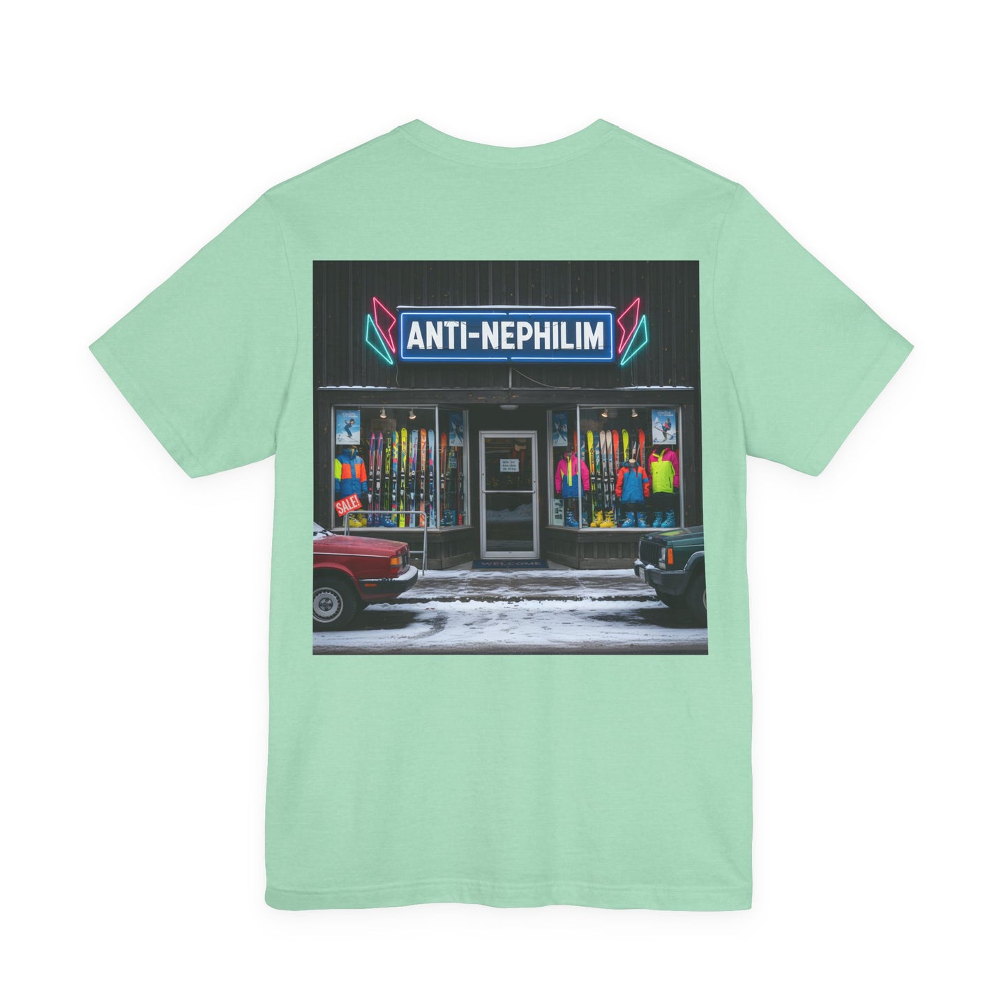 Anti Nephilim Ski Shop T Shirt - Kirk Ave. Apparel