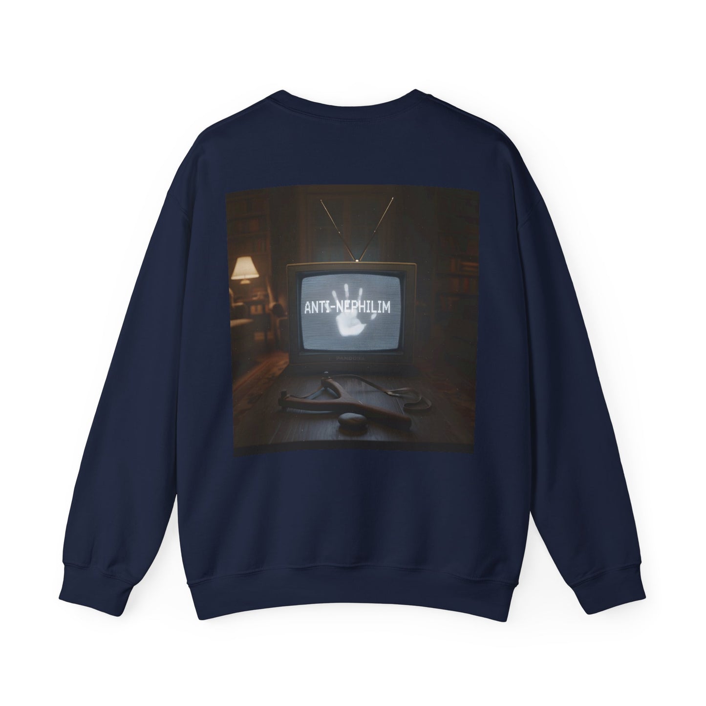 Retro TV Anti Nephilim Sweatshirt - Kirk Ave. Apparel