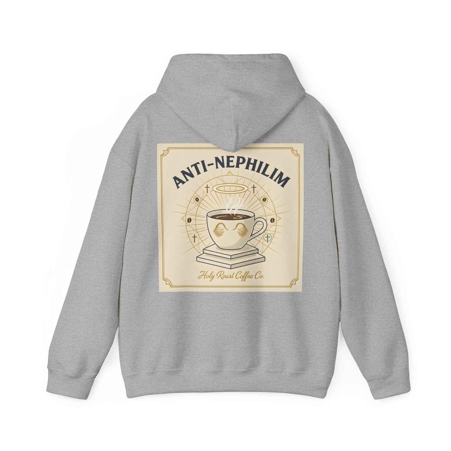 Retro Anti Nephilim Coffee Hoodie — Kirk Ave. Apparel
