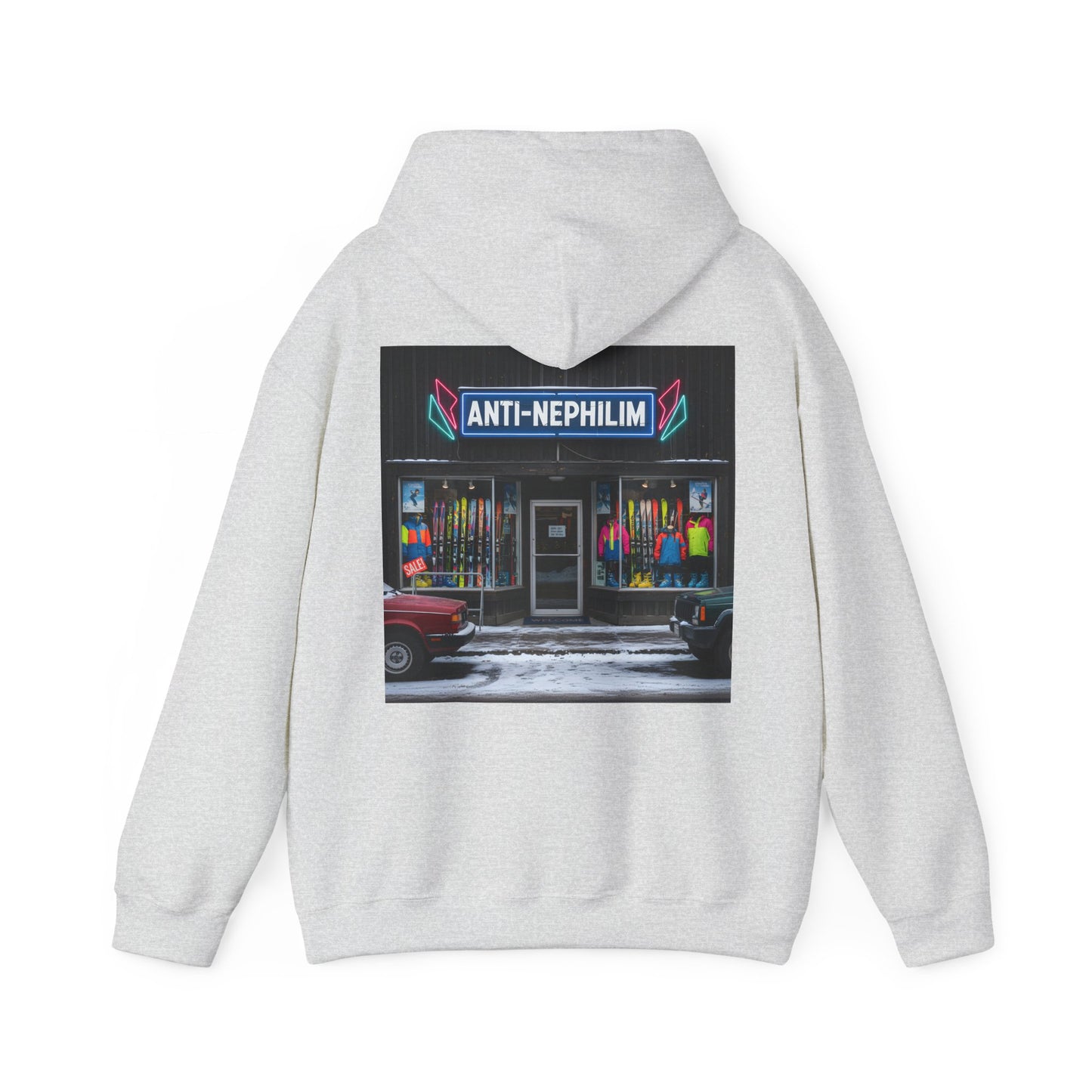 Anti Nephilim Ski Shop Hoodie — Kirk Ave. Apparel