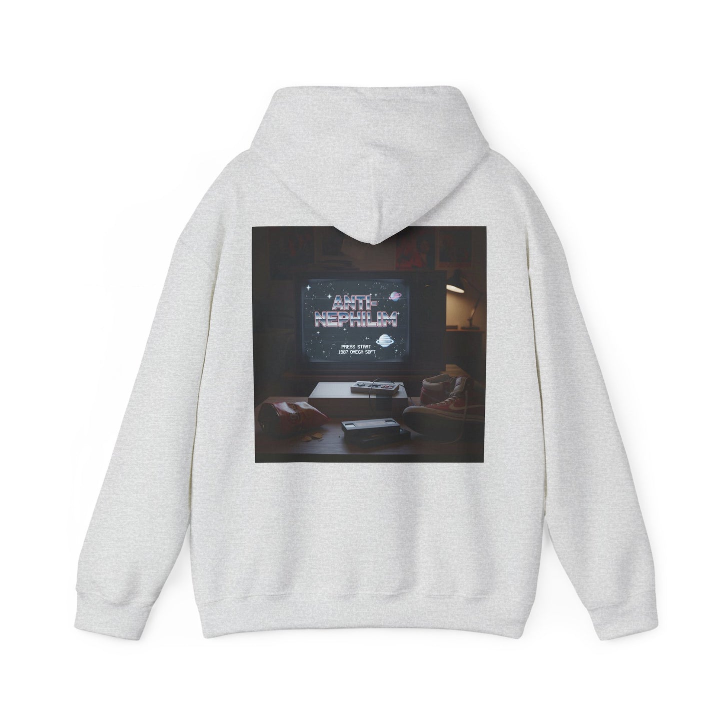 Retro Gamer Anti Nephilim Hoodie - Kirk Ave. Apparel