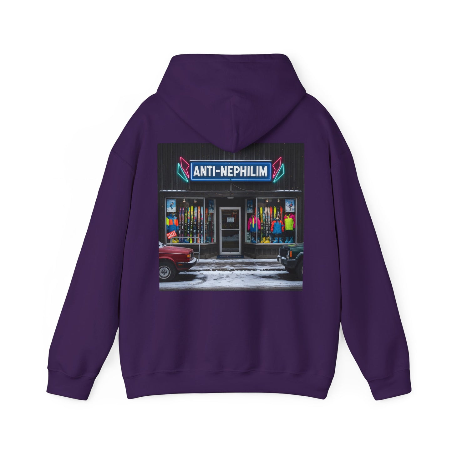 Anti Nephilim Ski Shop Hoodie — Kirk Ave. Apparel