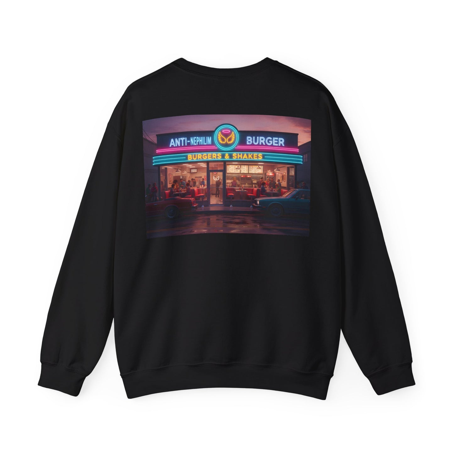 Retro Neon Burger Joint Sweatshirt — Kirk Ave. Apparel