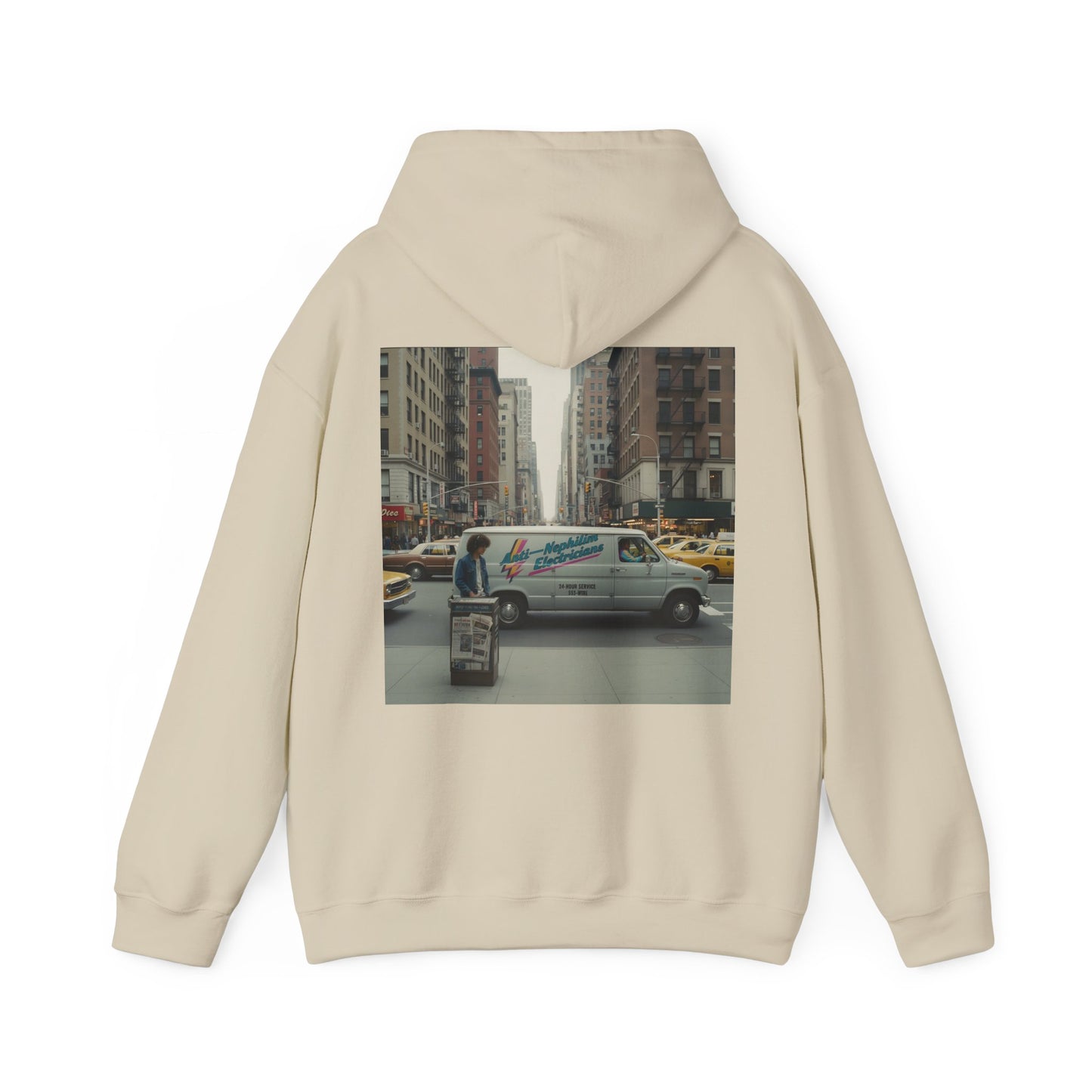 Retro NYC Anti-Nephilim Hoodie - Kirk Ave. Apparel