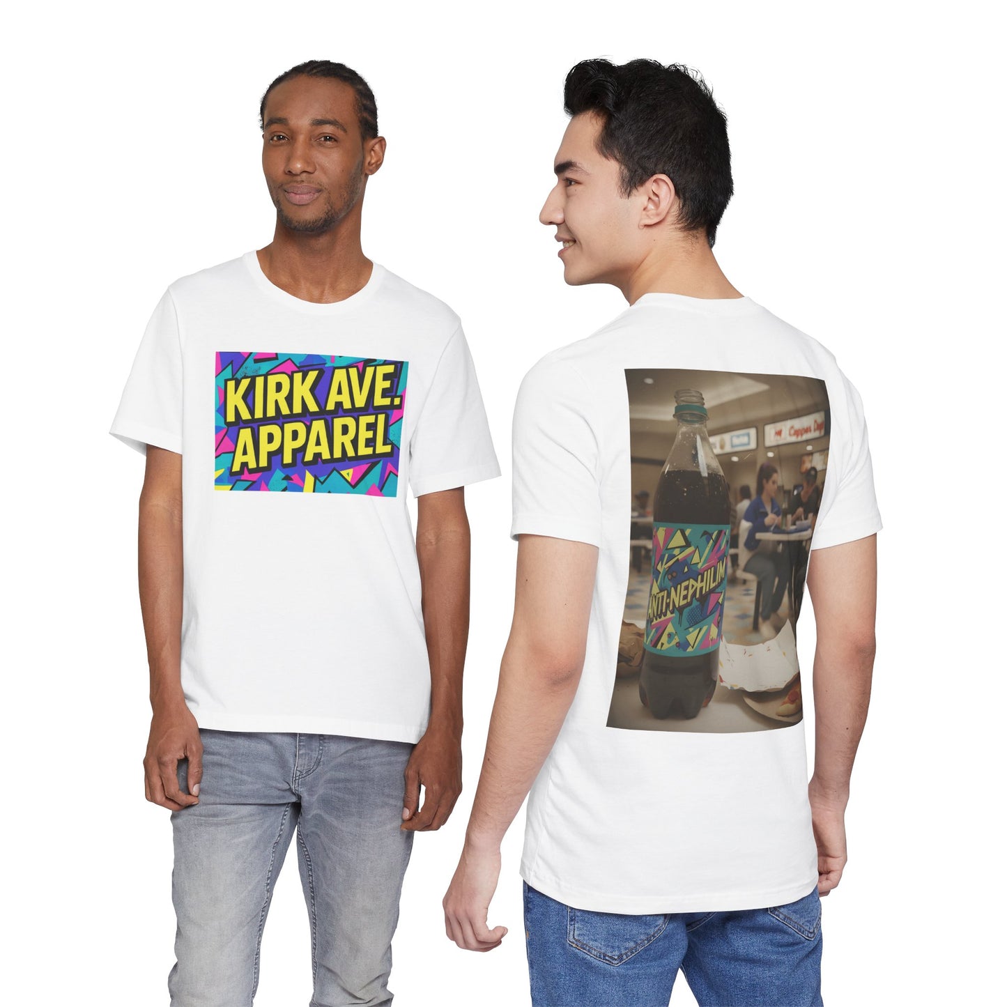 Kirk Ave. Apparel Graphic Logo Anti Nephilim Soda T Shirt
