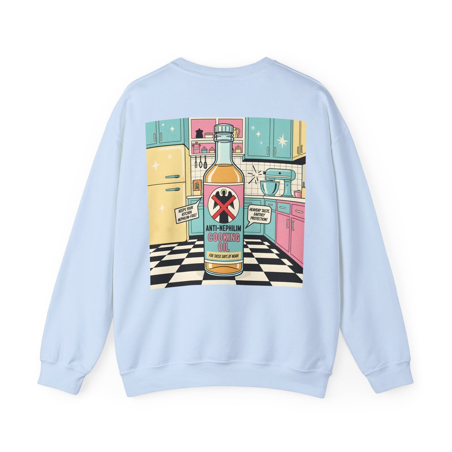 Retro Kitchen Pop Art Anti Nephilim Sweatshirt - Kirk Ave. Apparel