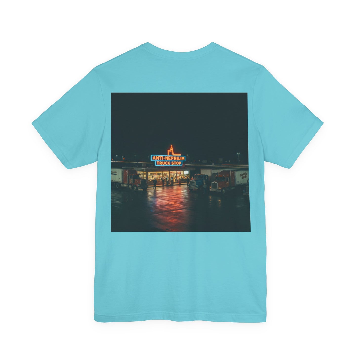 Vintage Neon Anti-Nephilim Truck Stop T-Shirt — Kirk Ave. Apparel