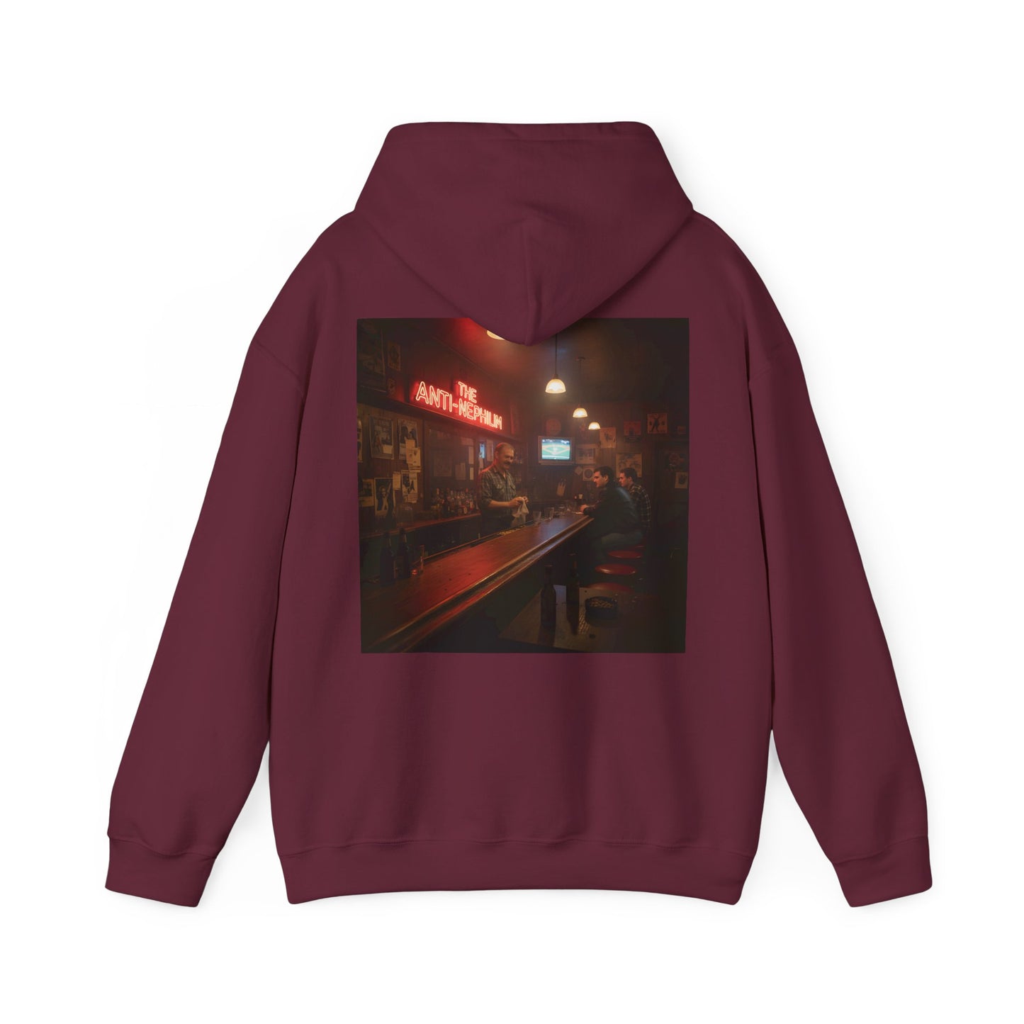 Retro Neon Dive Bar Hoodie - Kirk Ave. Apparel