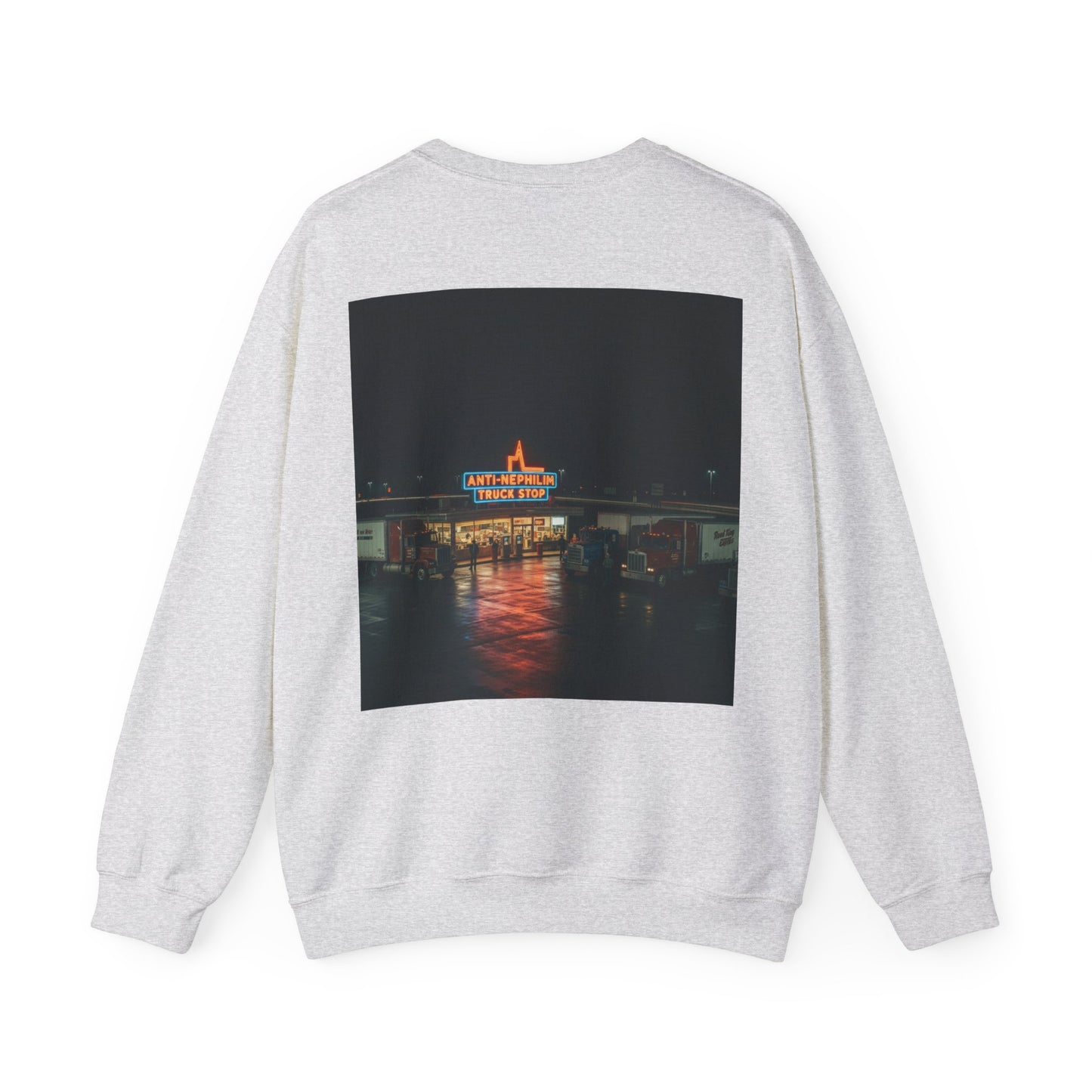 Vintage Neon Anti-Nephilim Truck Stop Sweatshirt — Kirk Ave. Apparel