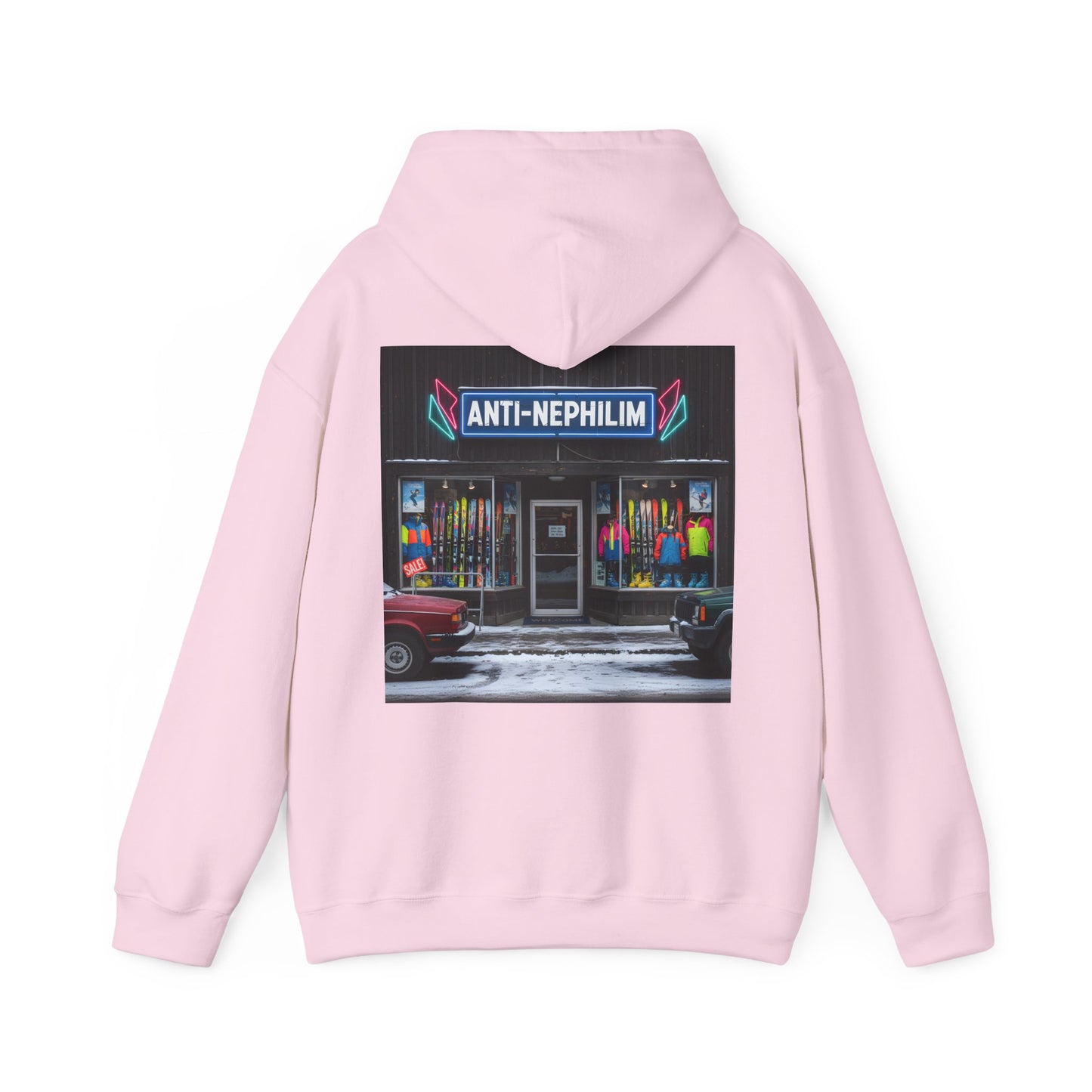 Anti Nephilim Ski Shop Hoodie — Kirk Ave. Apparel