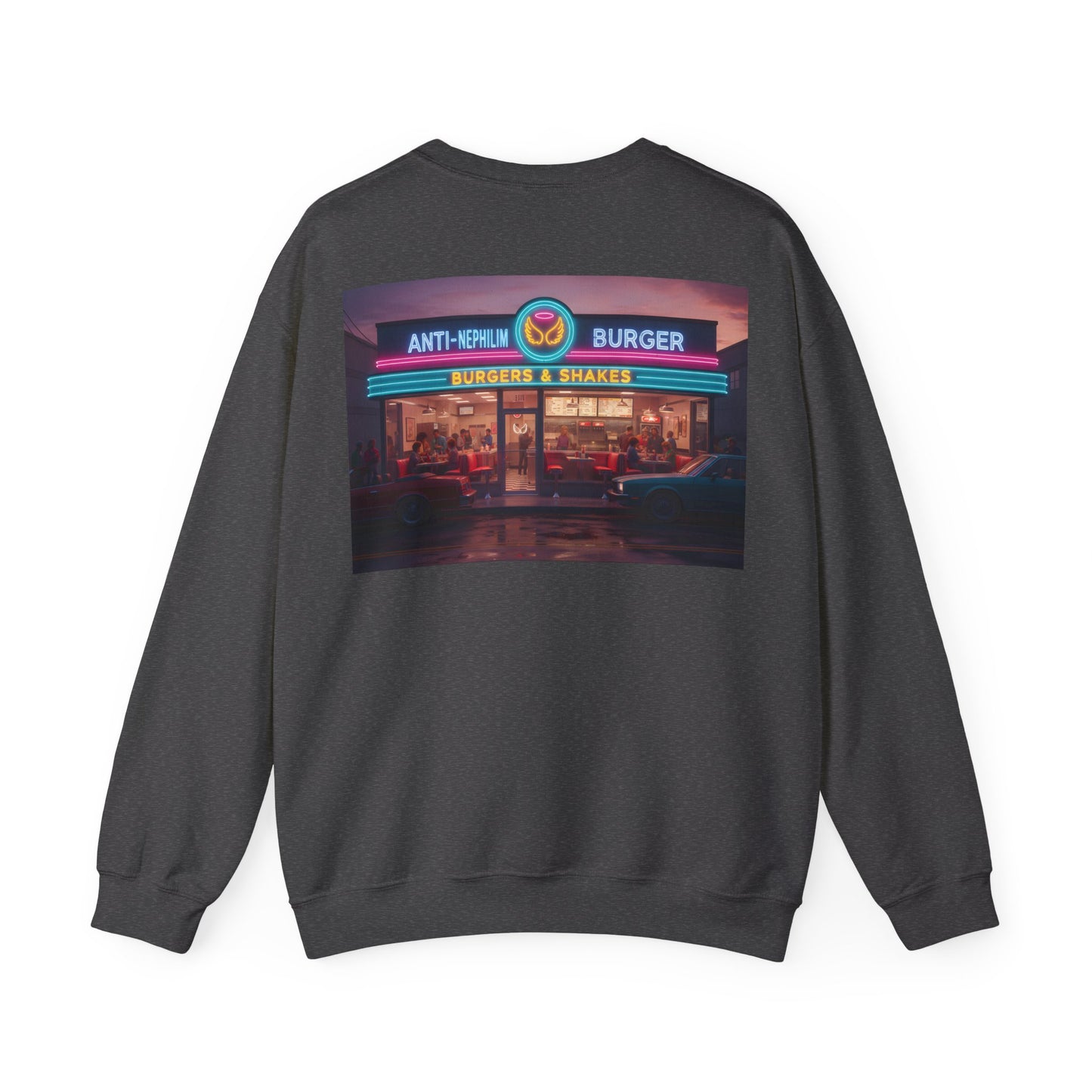 Retro Neon Burger Joint Sweatshirt — Kirk Ave. Apparel