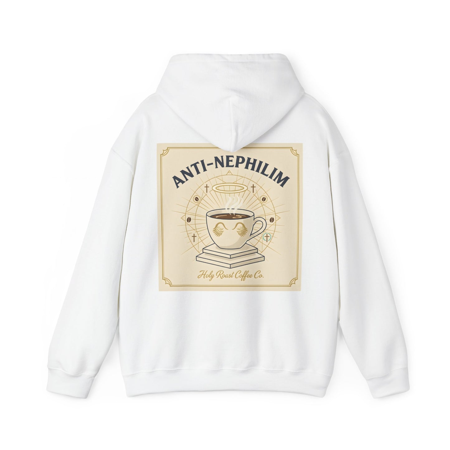 Retro Anti Nephilim Coffee Hoodie — Kirk Ave. Apparel