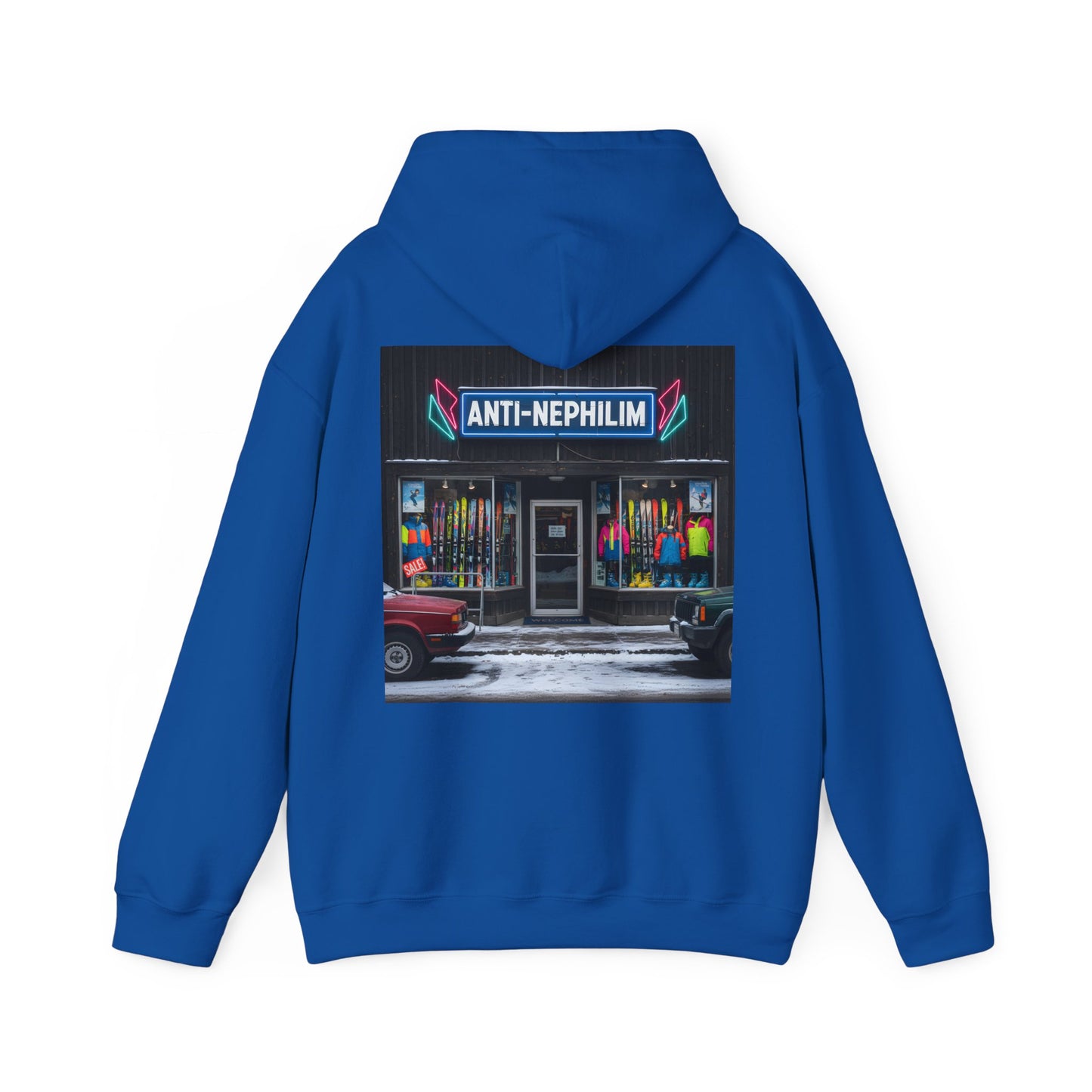 Anti Nephilim Ski Shop Hoodie — Kirk Ave. Apparel