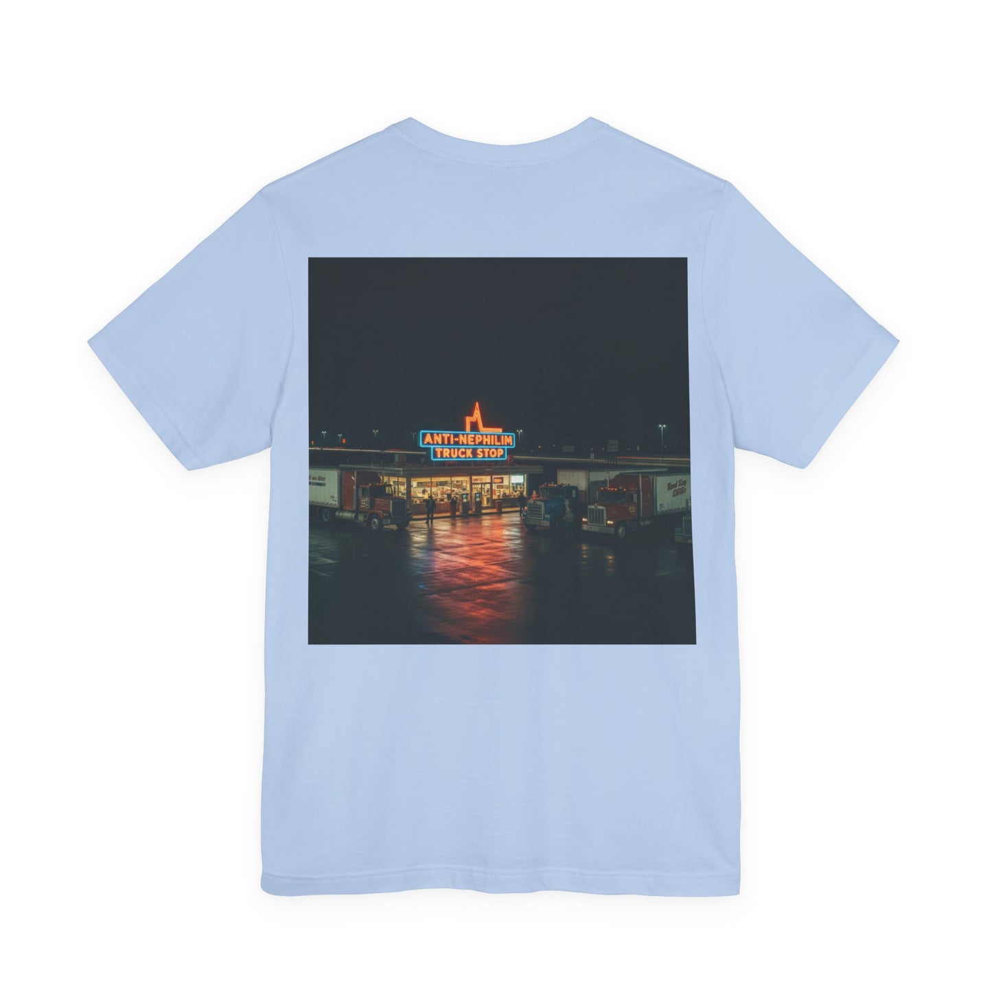 Vintage Neon Anti-Nephilim Truck Stop T-Shirt — Kirk Ave. Apparel