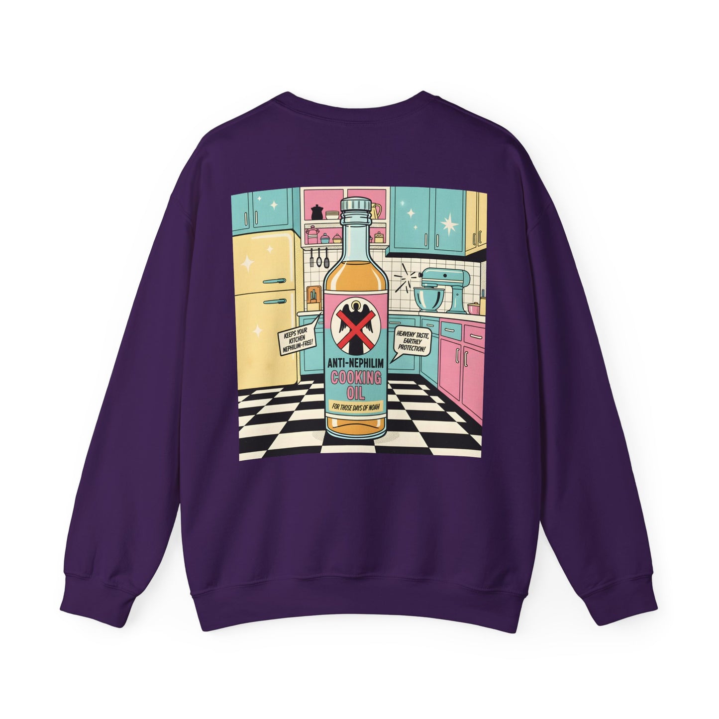 Retro Kitchen Pop Art Anti Nephilim Sweatshirt - Kirk Ave. Apparel