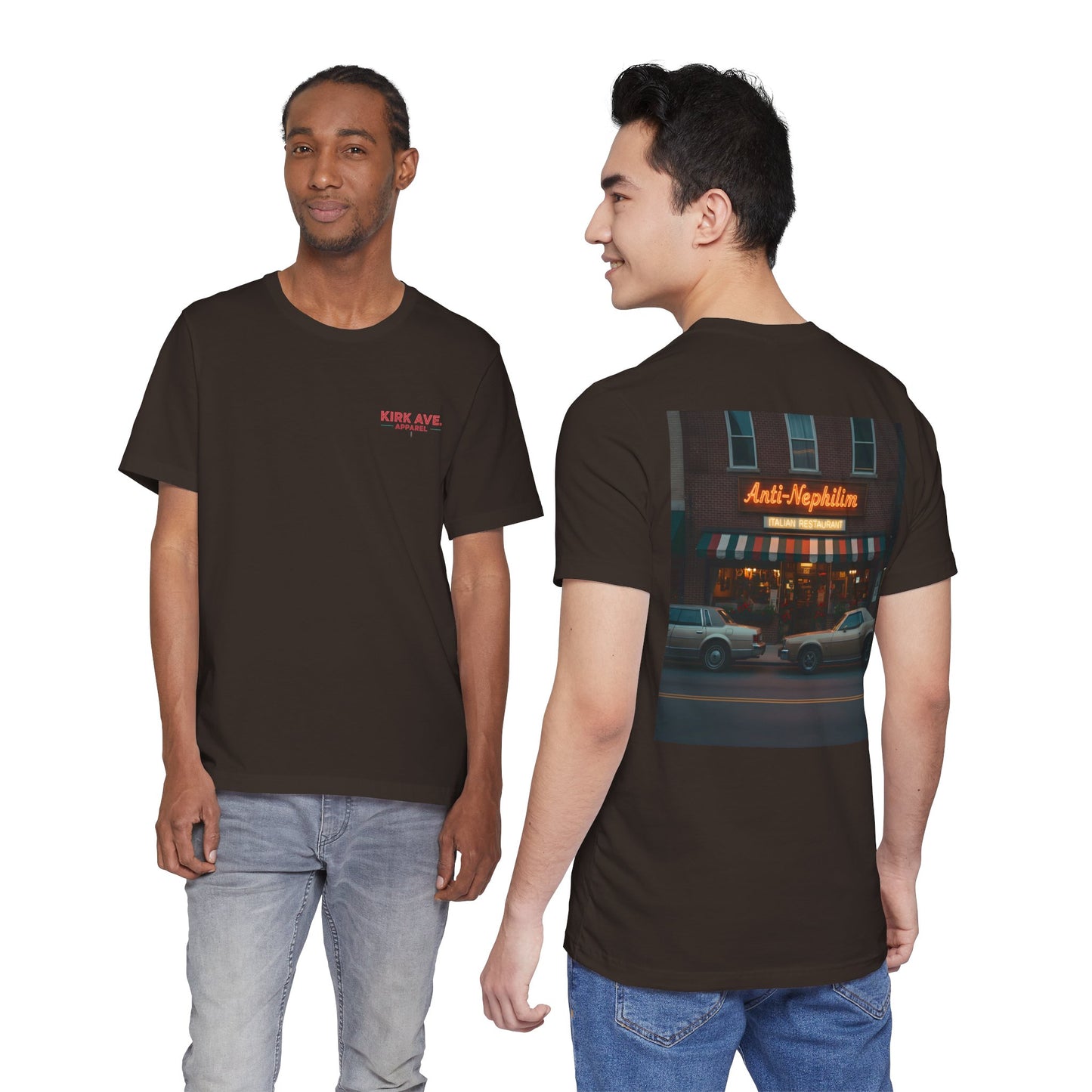 Retro NYC Italian Anti Nephilim T Shirt - Kirk Ave. Apparel