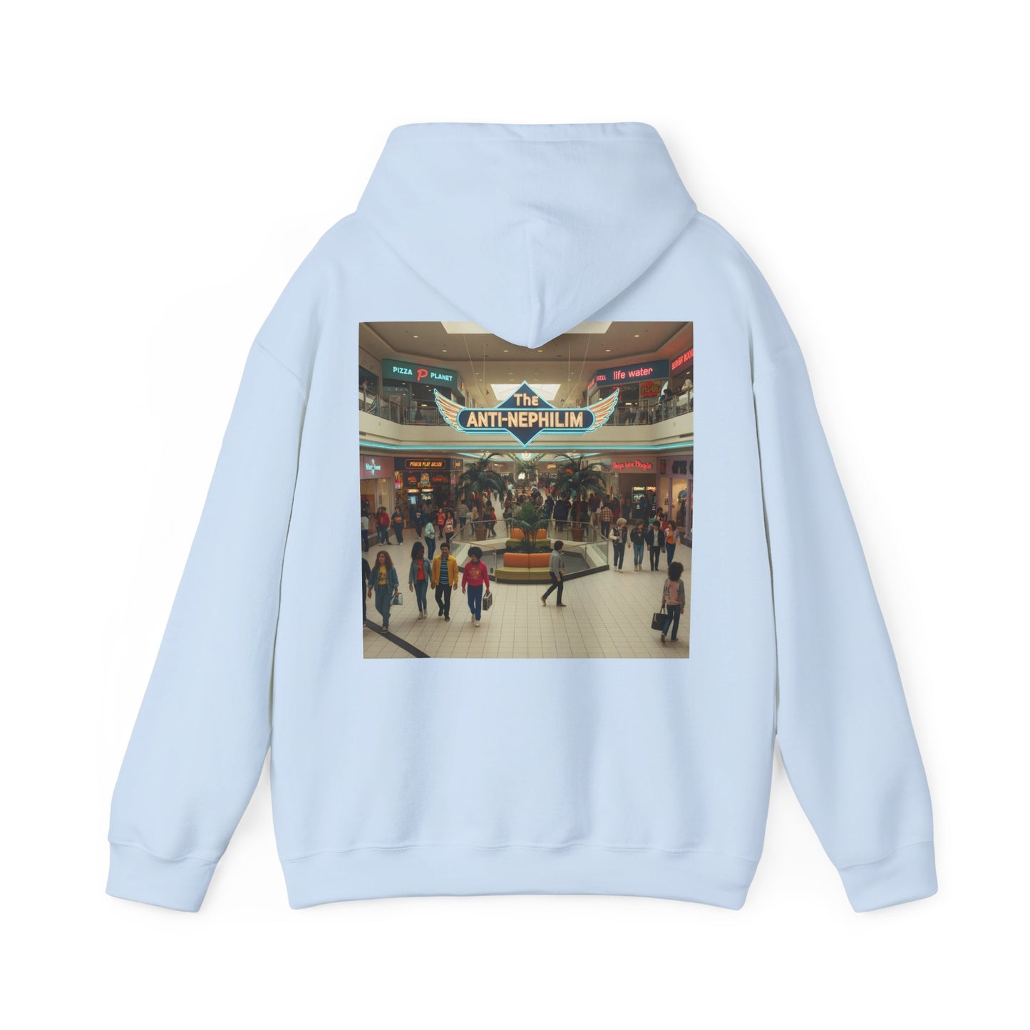 90s Mall Anti Nephilim Hoodie - Kirk Ave. Apparel