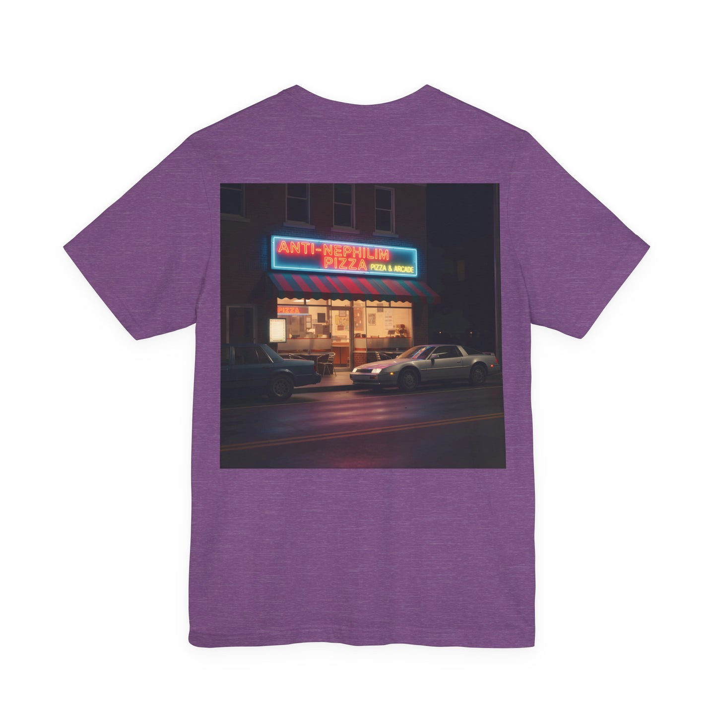 Retro Neon Anti Nephilim Pizza Parlor T Shirt - Kirk Ave. Apparel