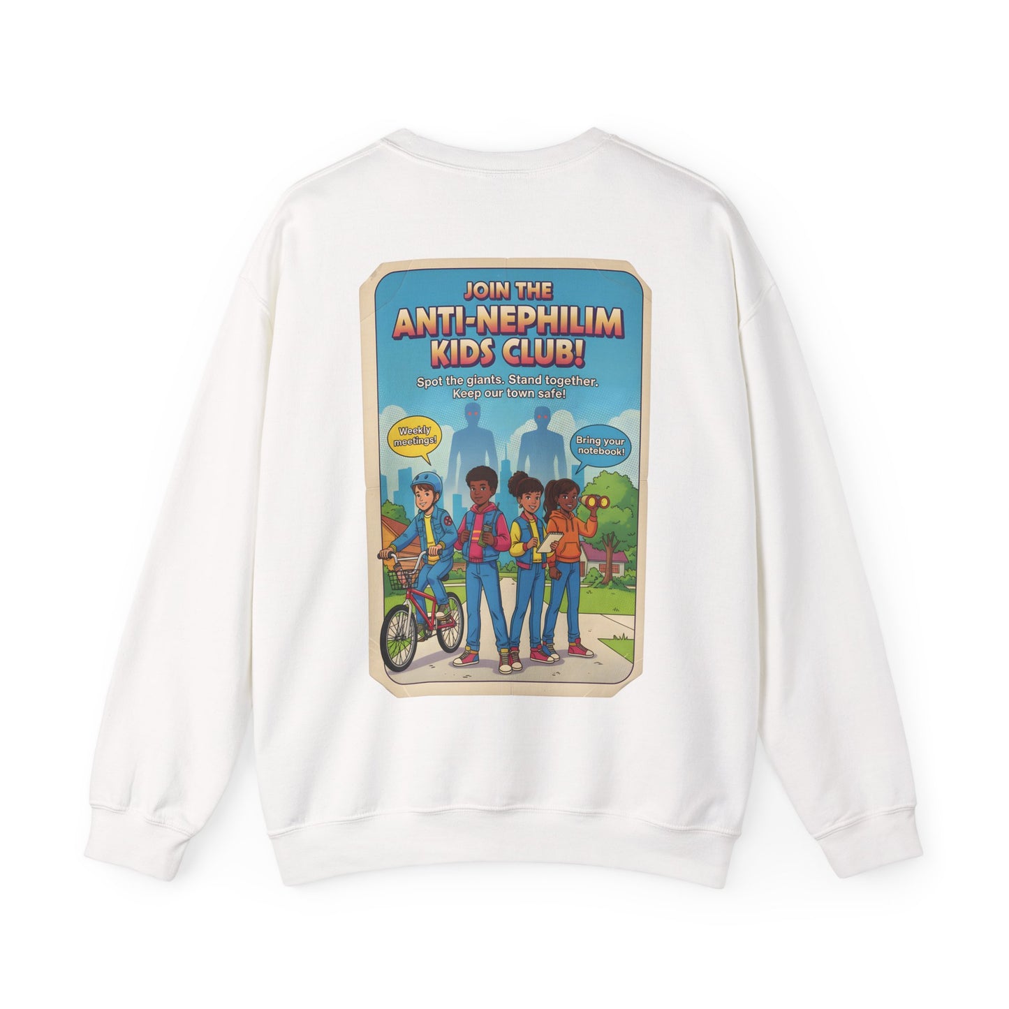 Anti Nephilim Kids Club Sweatshirt — Kirk Ave. Apparel