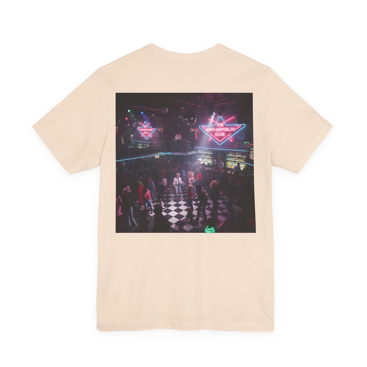 80s Neon Nightclub Anti Nephilim T Shirt - Kirk Ave. Apparel