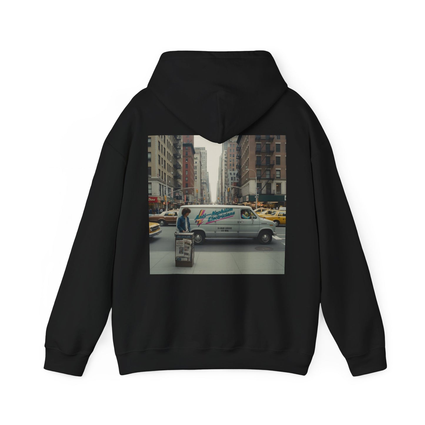 Retro NYC Anti-Nephilim Hoodie - Kirk Ave. Apparel