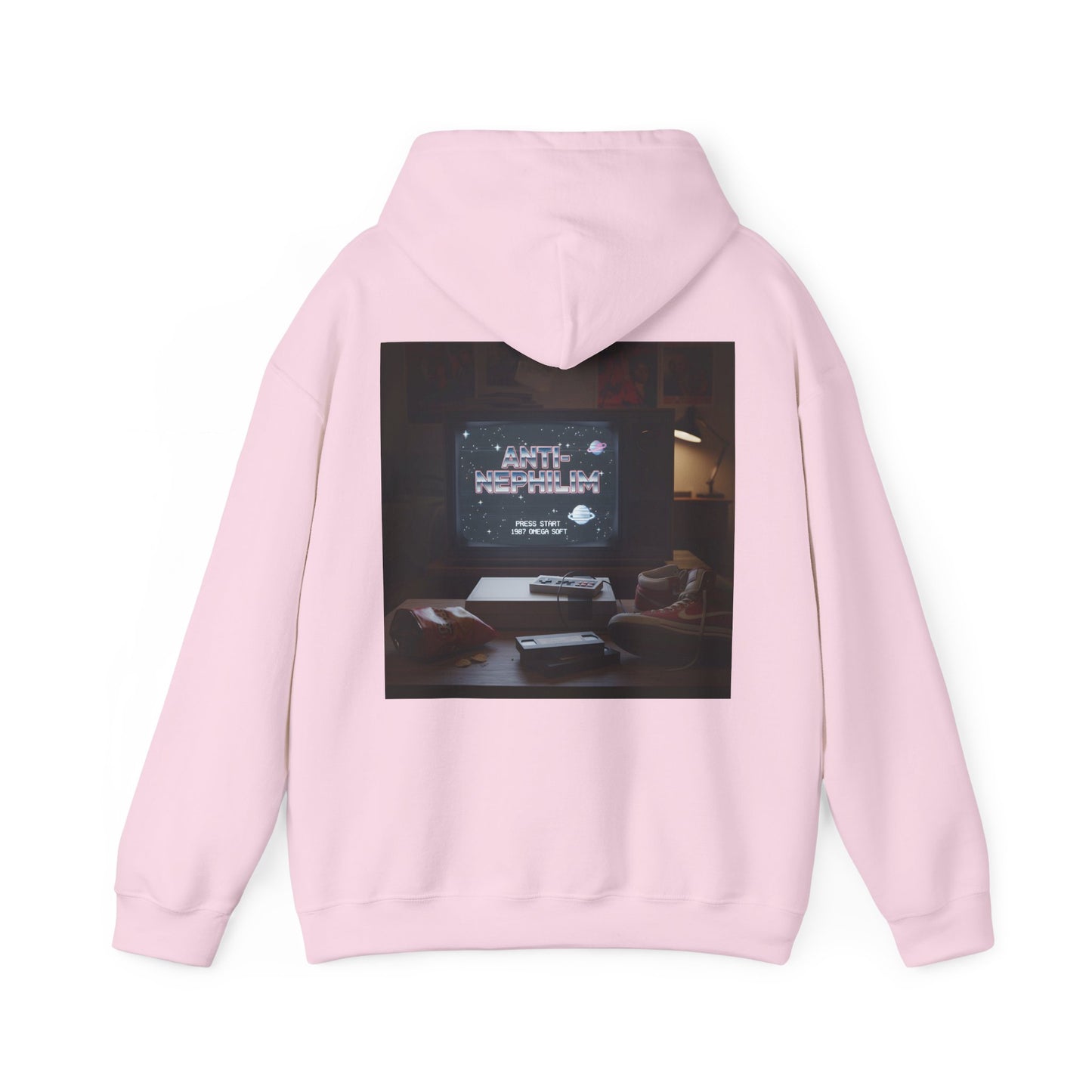 Retro Gamer Anti Nephilim Hoodie - Kirk Ave. Apparel