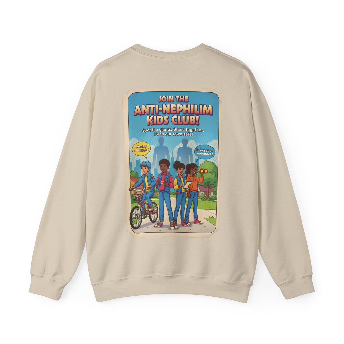 Anti Nephilim Kids Club Sweatshirt — Kirk Ave. Apparel