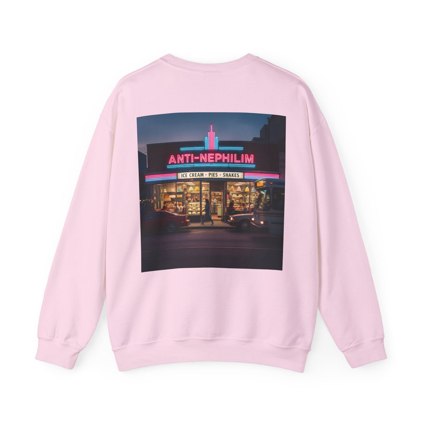 Retro Neon Dessert Diner Anti-Nephilim Sweatshirt — Kirk Ave. Apparel