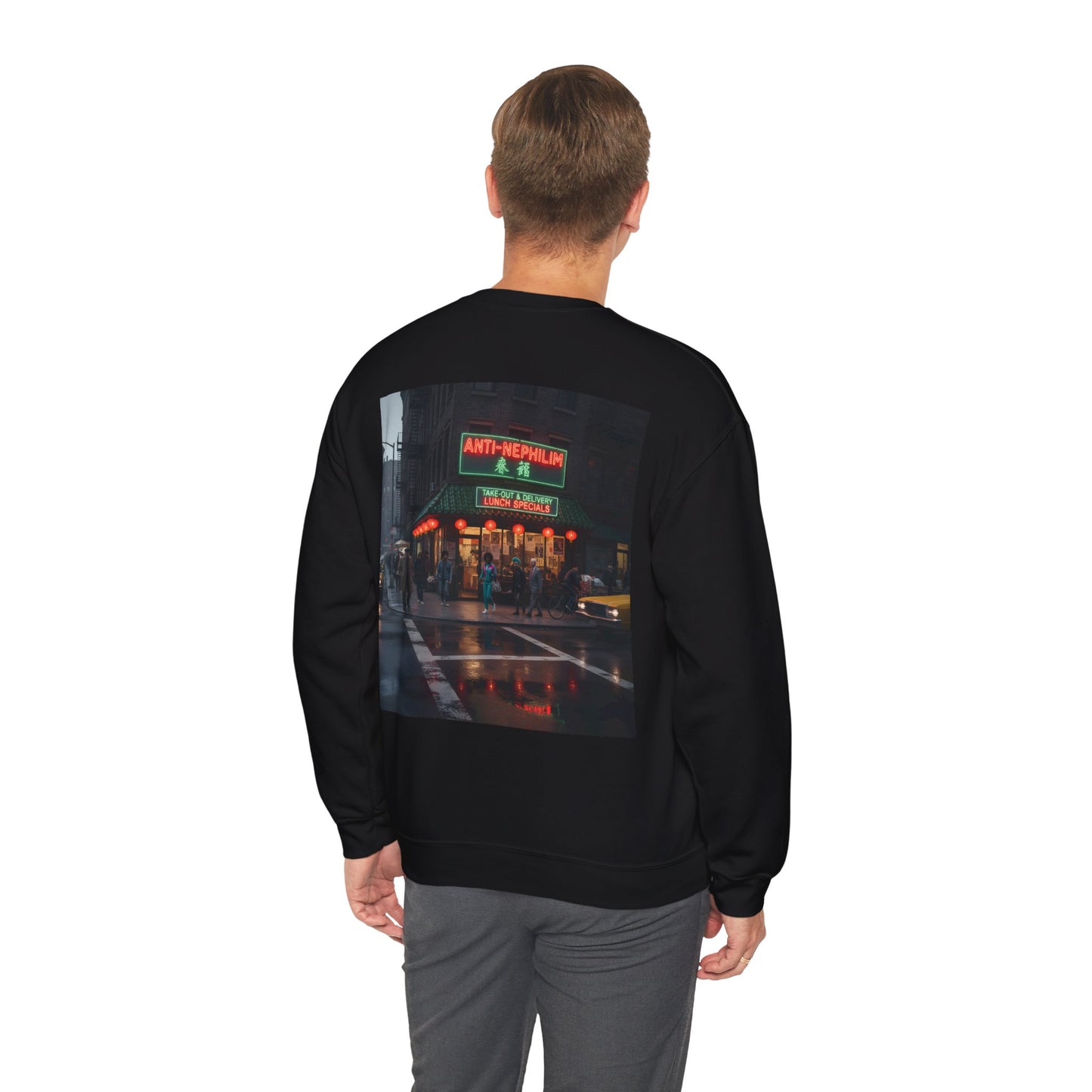NYC Retro Chinese Anti Nephilim Sweatshirt - Kirk Ave. Apparel